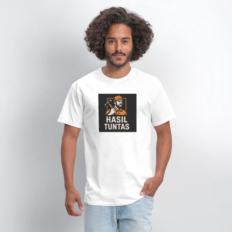 Worker with Hammer Hasil Tuntas Motif