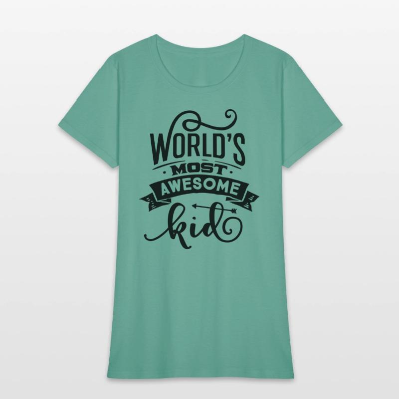 World s most awesome kid tshirt design