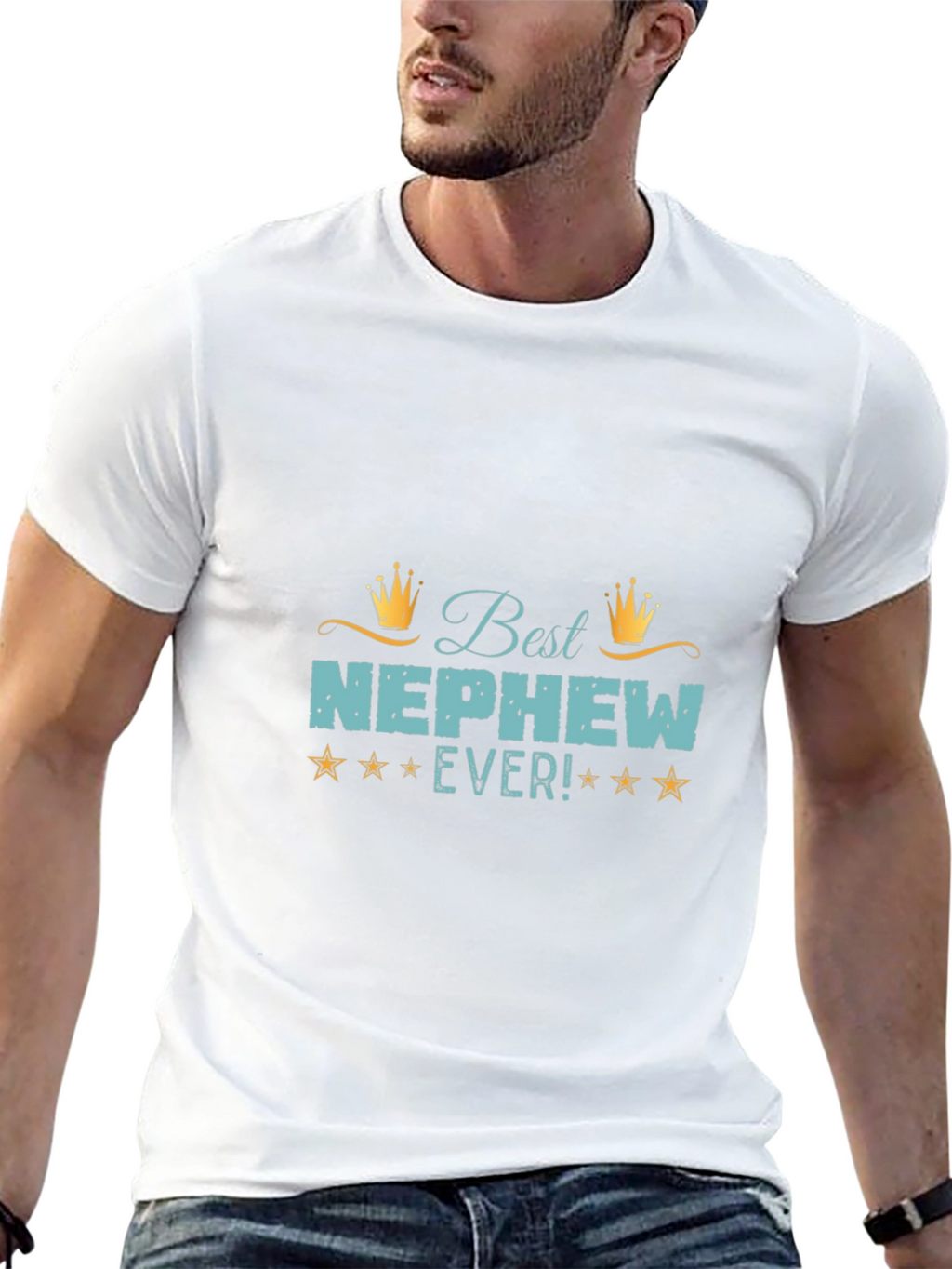 Best Nephew Ever Graphic T-Shirt - Novelty Tee