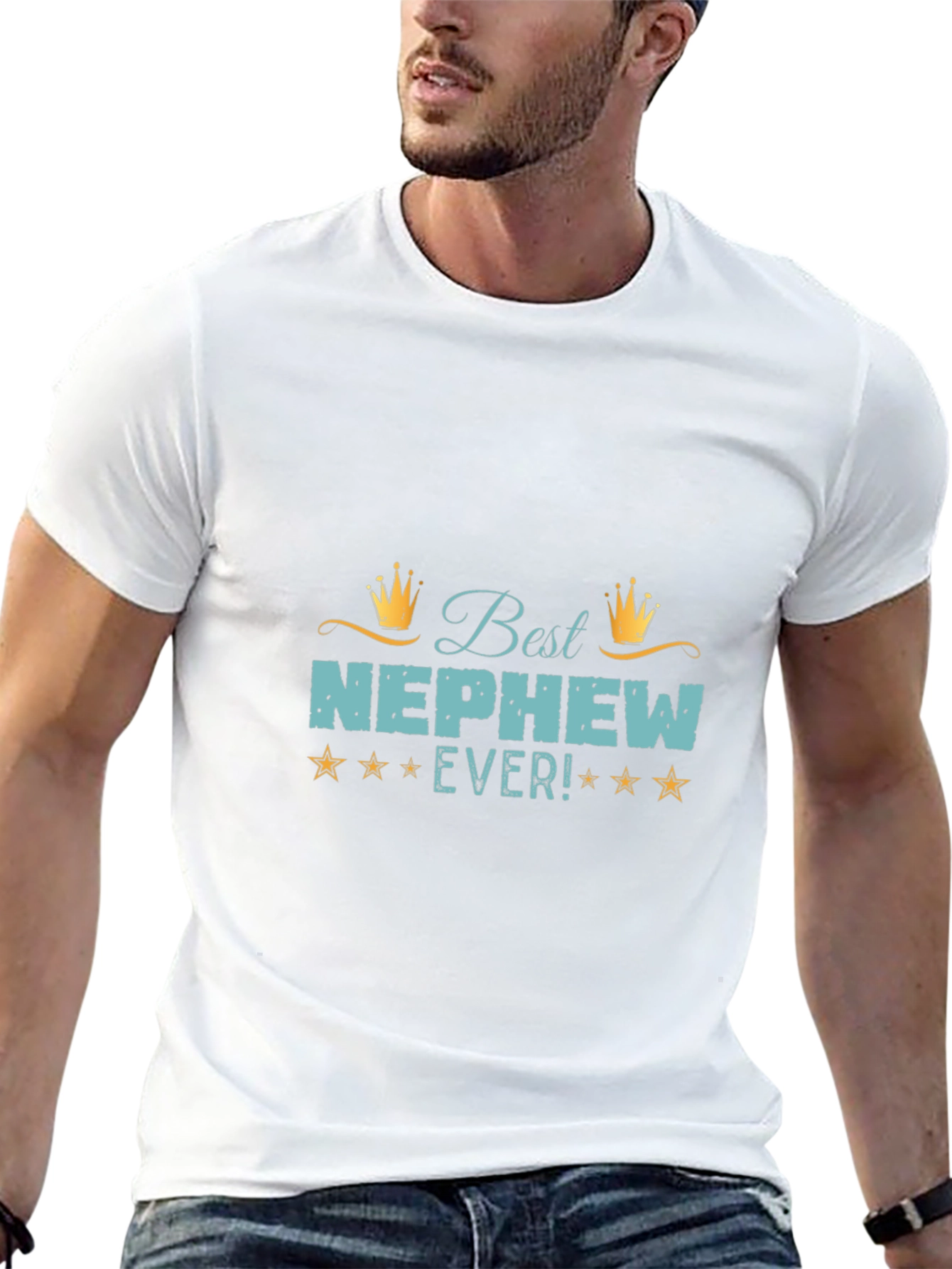 Best Nephew Ever Graphic T-Shirt - Novelty Tee