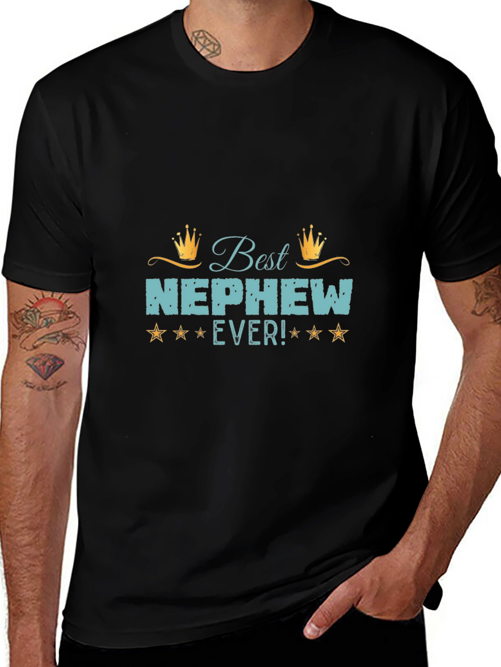 Best Nephew Ever Graphic T-Shirt - Novelty Tee