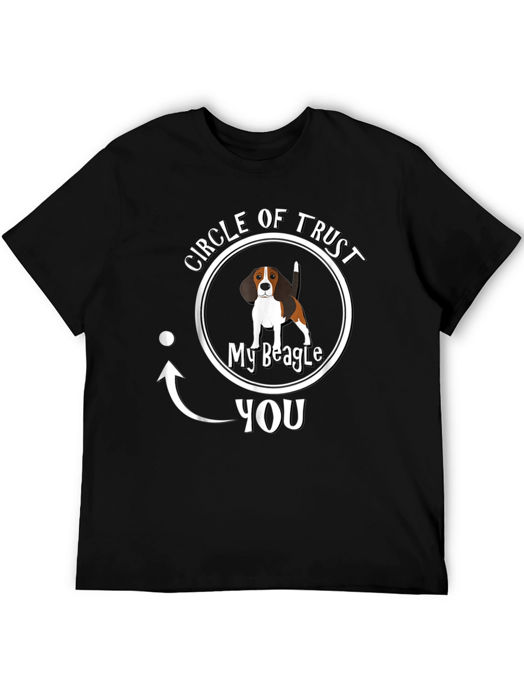 Circle of Trust My Beagle Mens Black T-Shirt