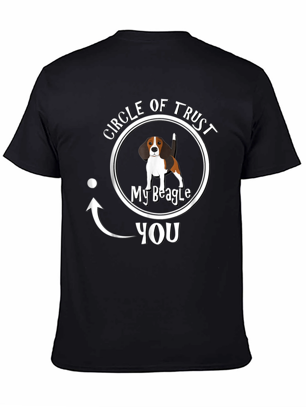 Circle of Trust My Beagle Mens Black T-Shirt