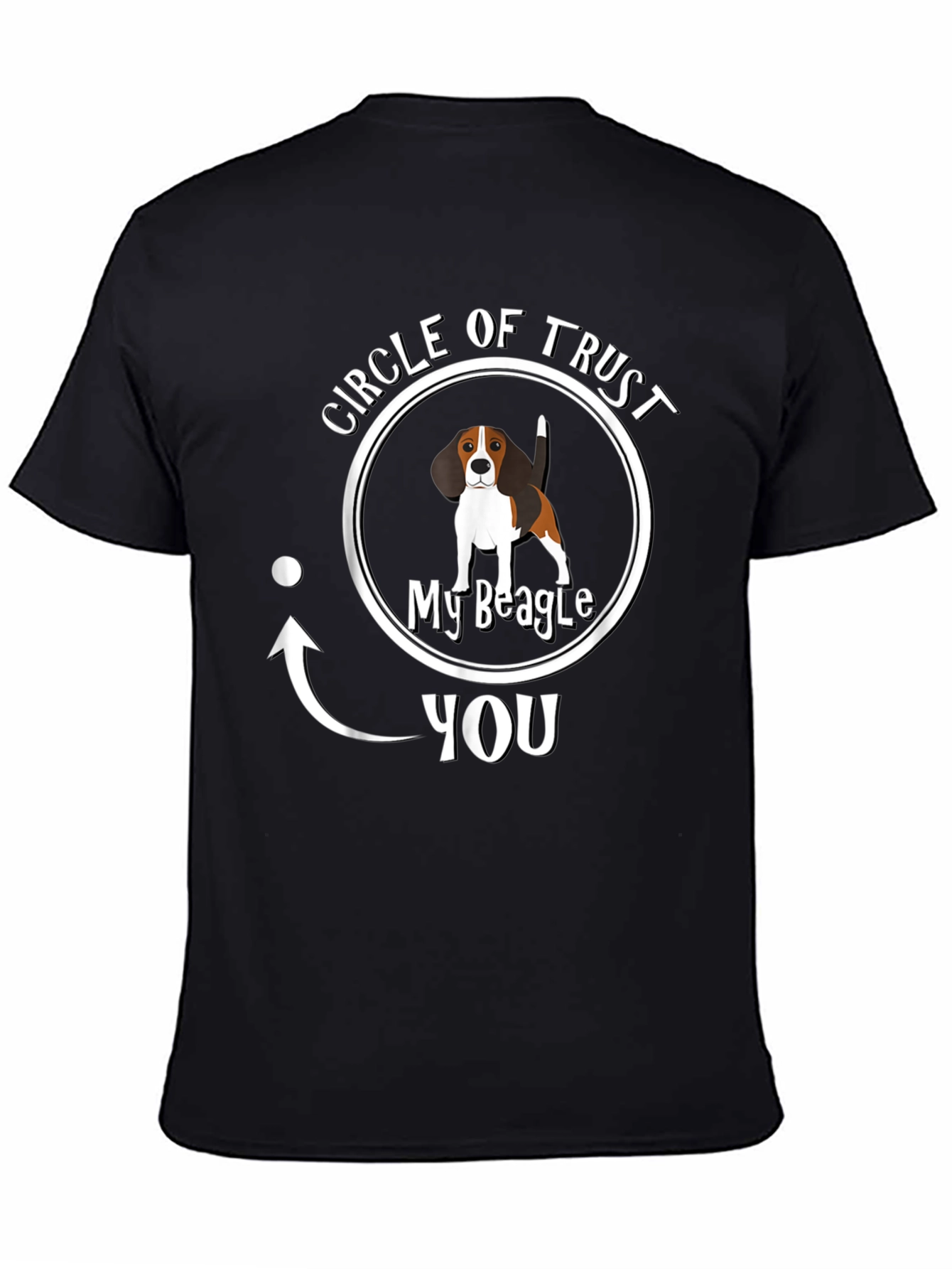 Circle of Trust My Beagle Mens Black T-Shirt