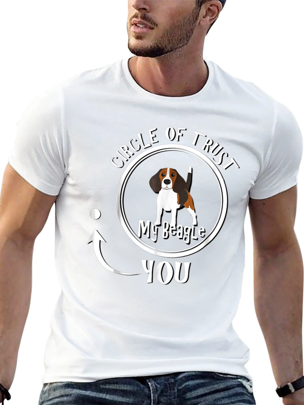 Circle of Trust My Beagle Mens Black T-Shirt