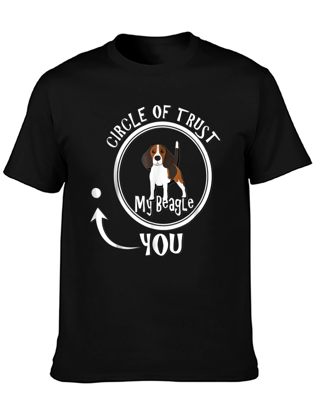 Circle of Trust My Beagle Mens Black T-Shirt