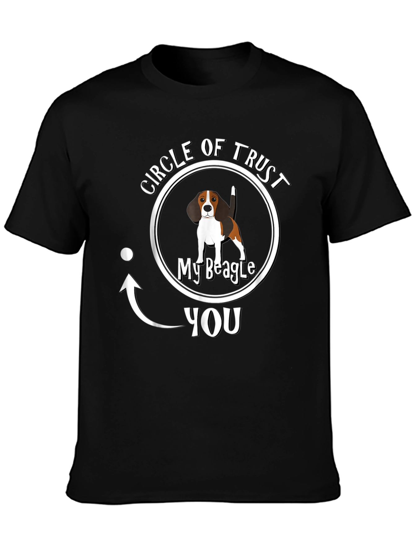 Circle of Trust My Beagle Mens Black T-Shirt