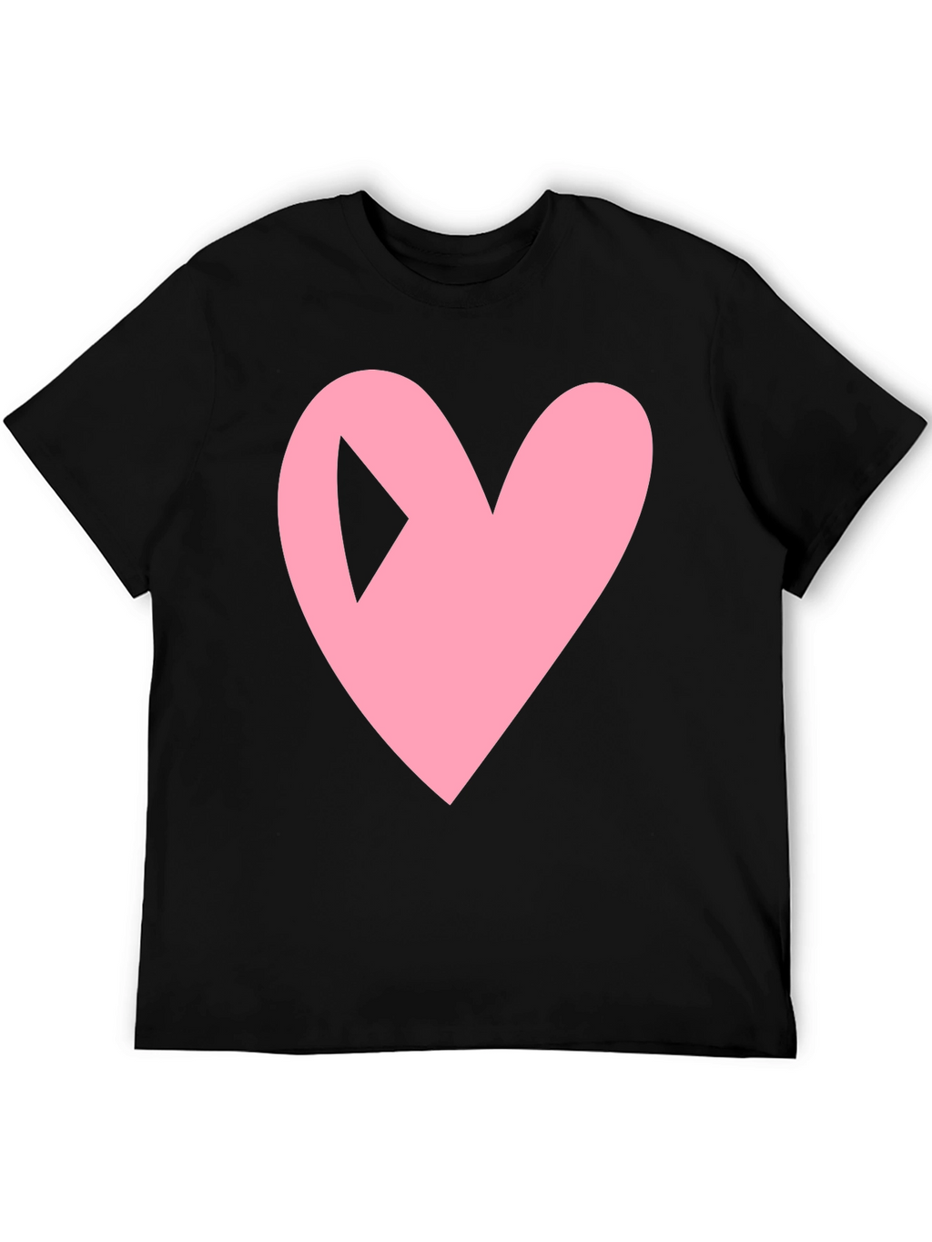 Heart Play Button Black Tee