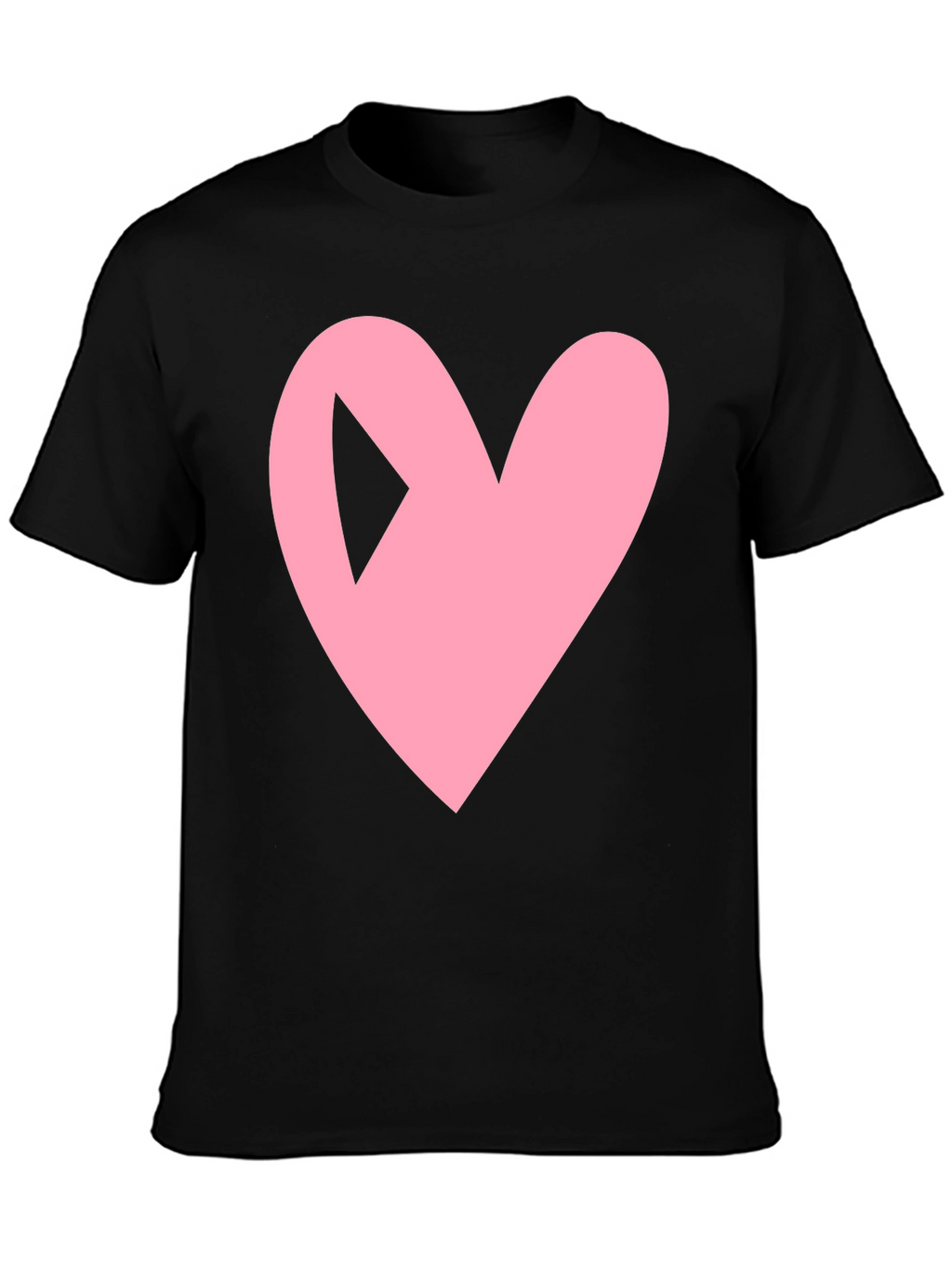 Heart Play Button Black Tee