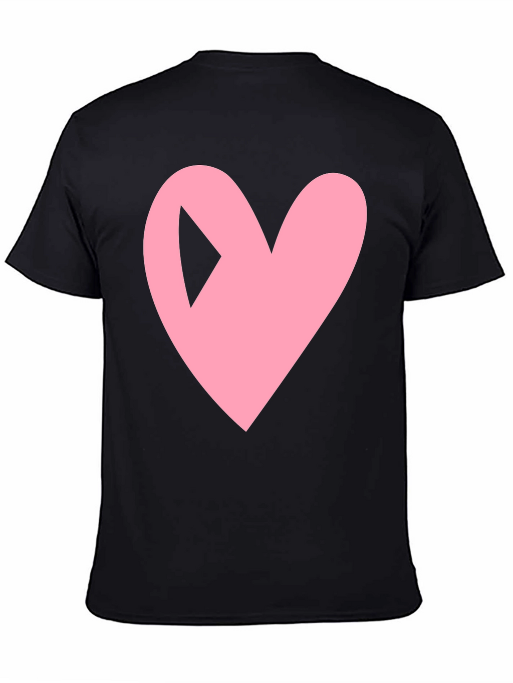 Heart Play Button Black Tee