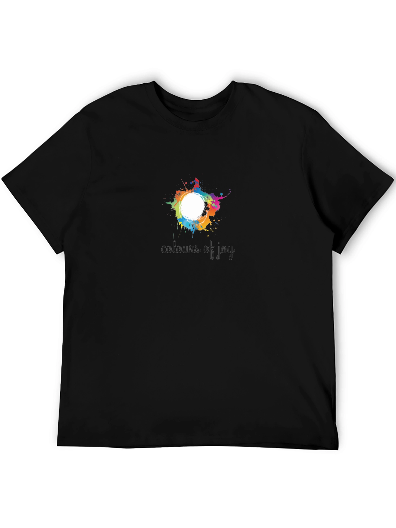 Colors of Joy Black T-Shirt
