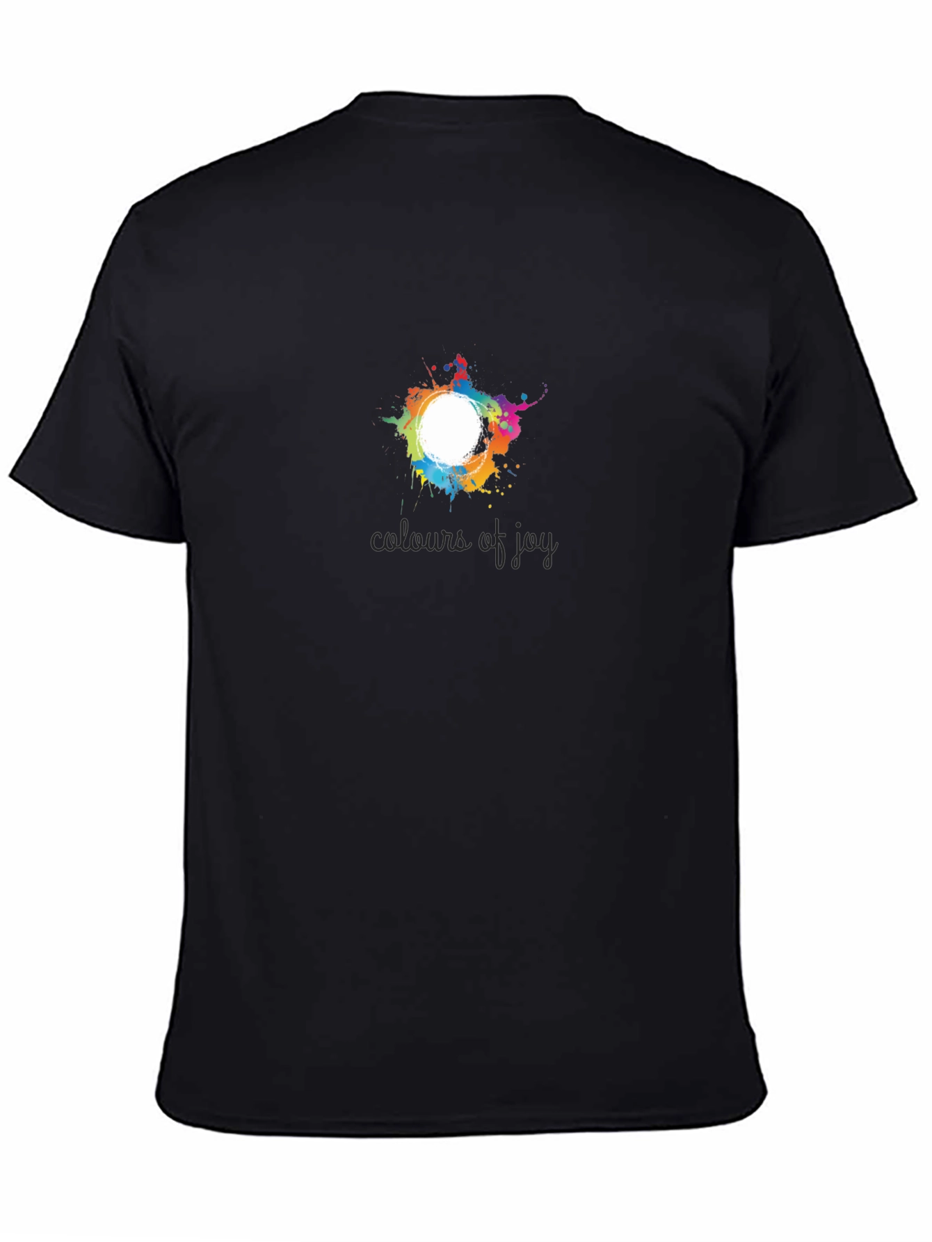 Colors of Joy Black T-Shirt