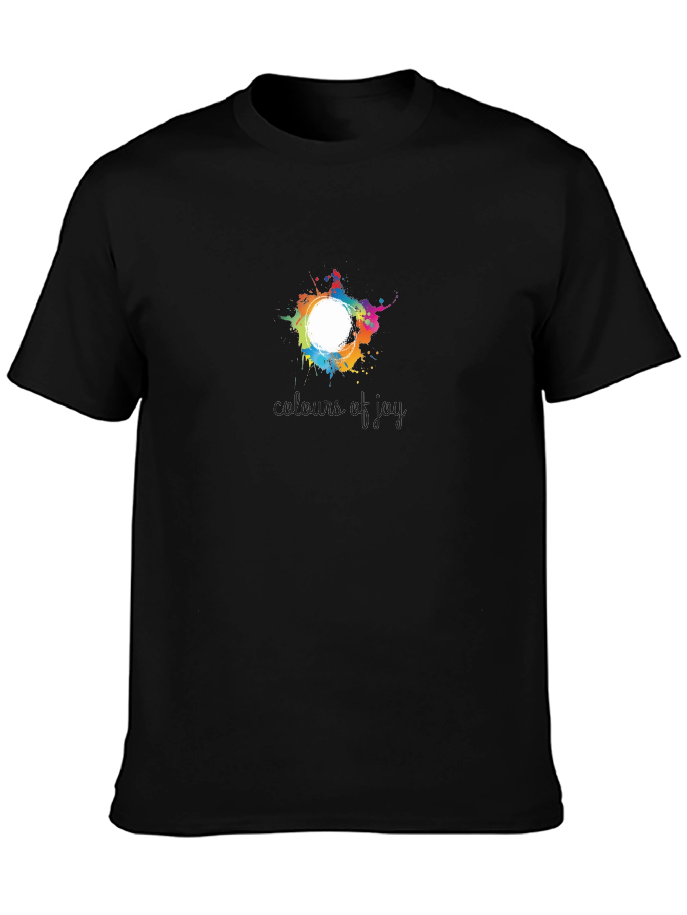 Colors of Joy Black T-Shirt
