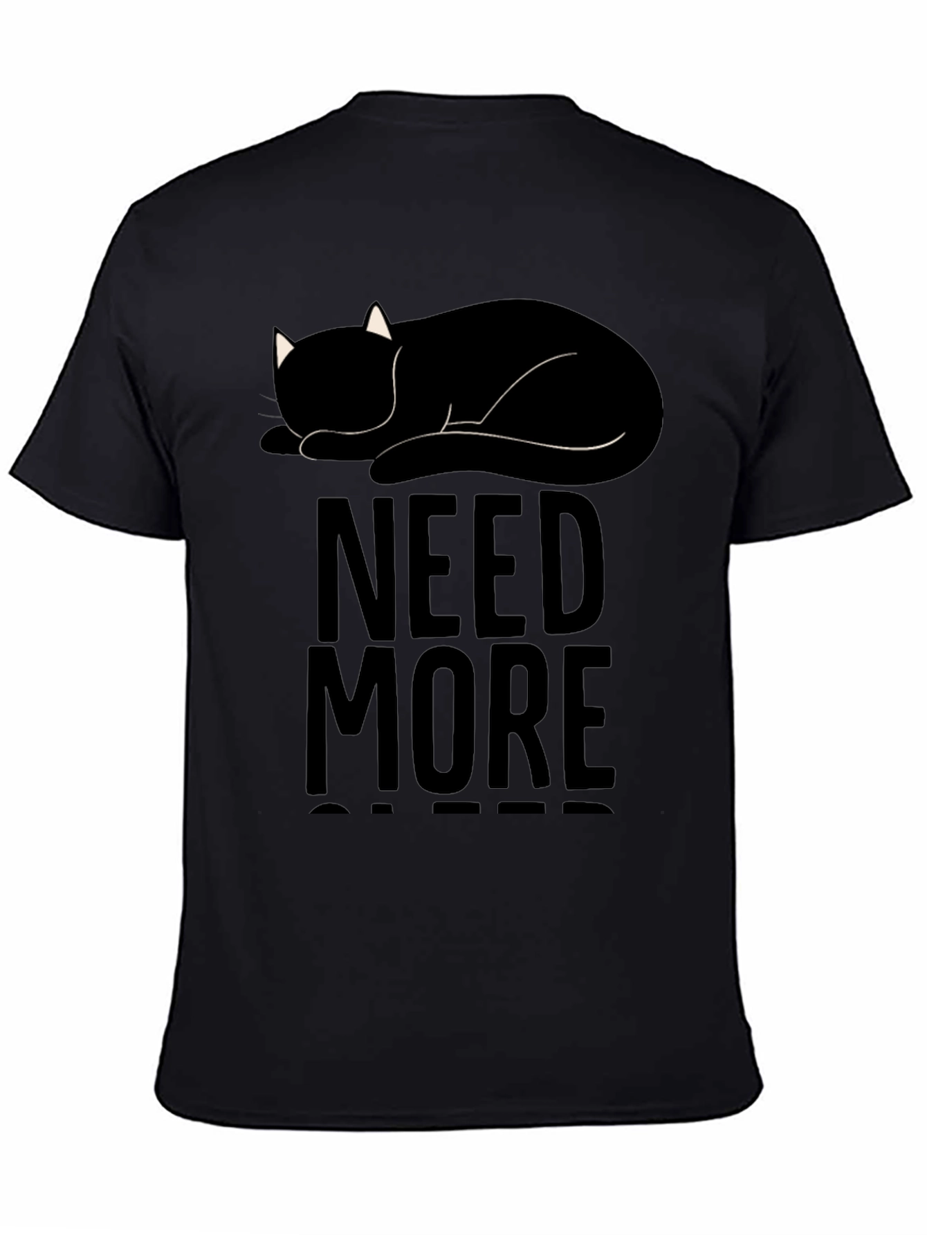 Need More Sleep Cat T-Shirt - Unisex Black Tee