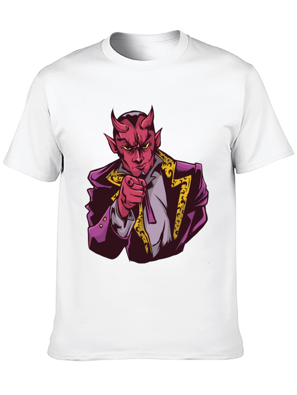 Devil Graphic Print Black T-Shirt