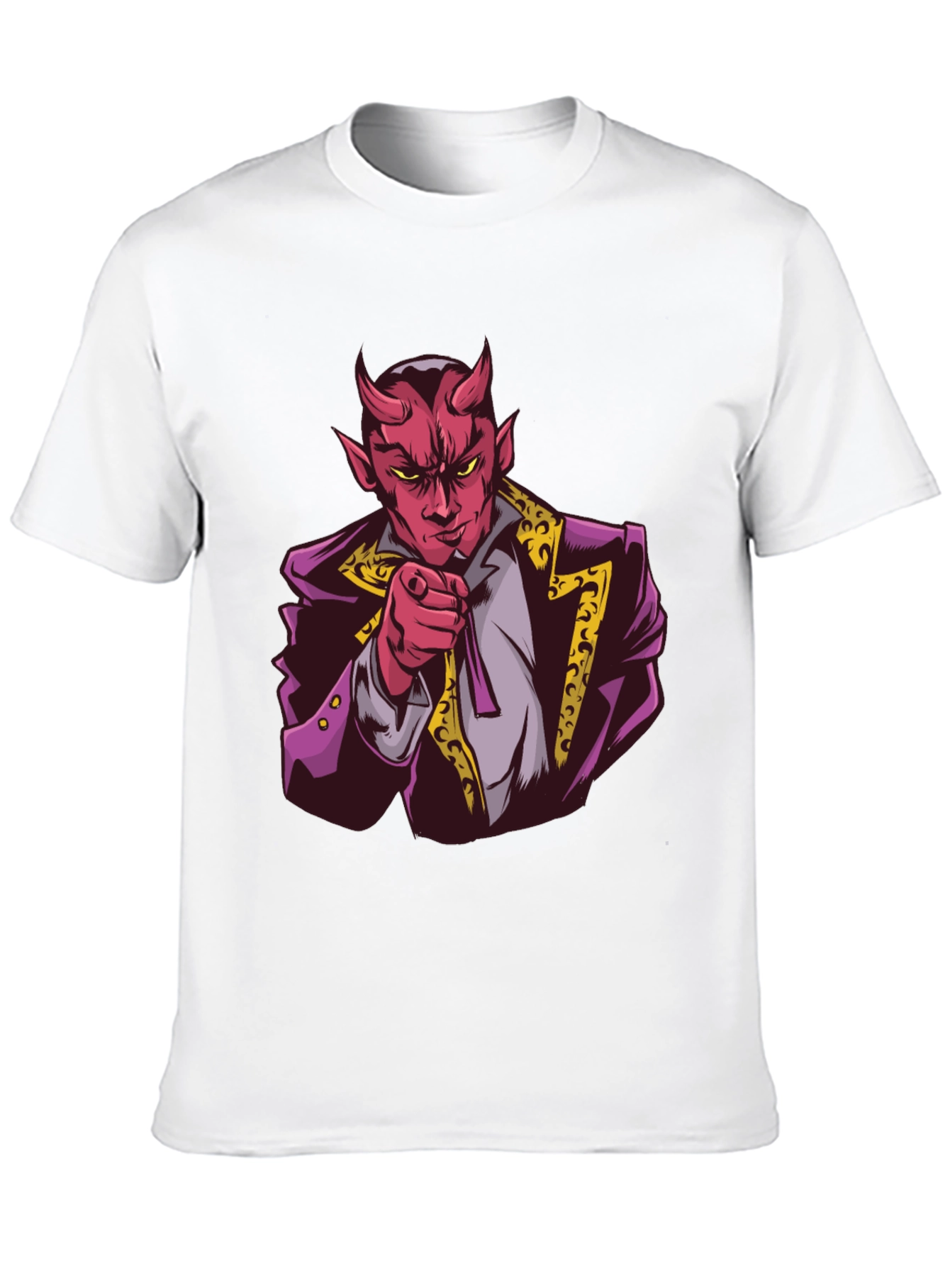 Devil Graphic Print Black T-Shirt
