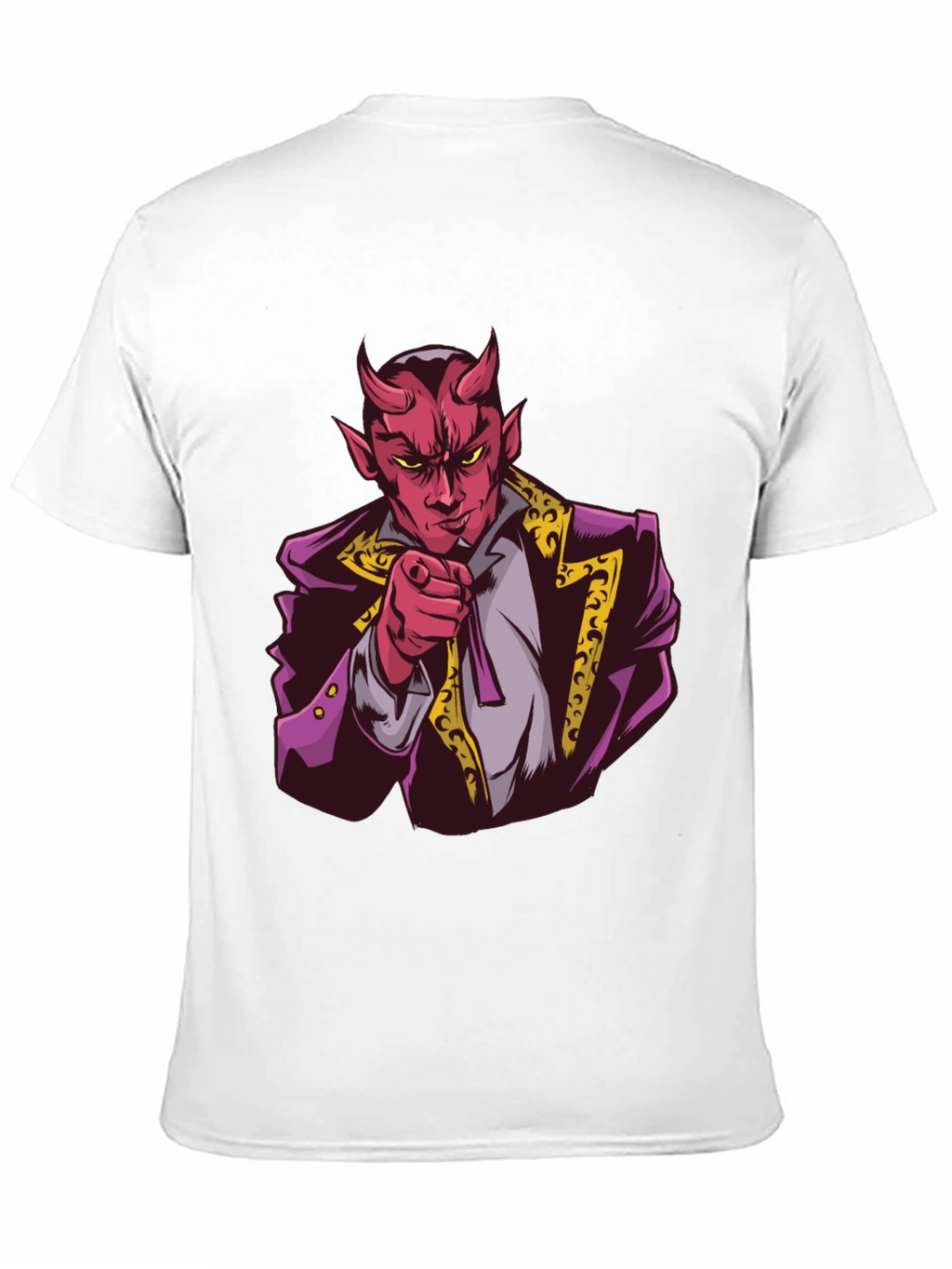 Devil Graphic Print Black T-Shirt