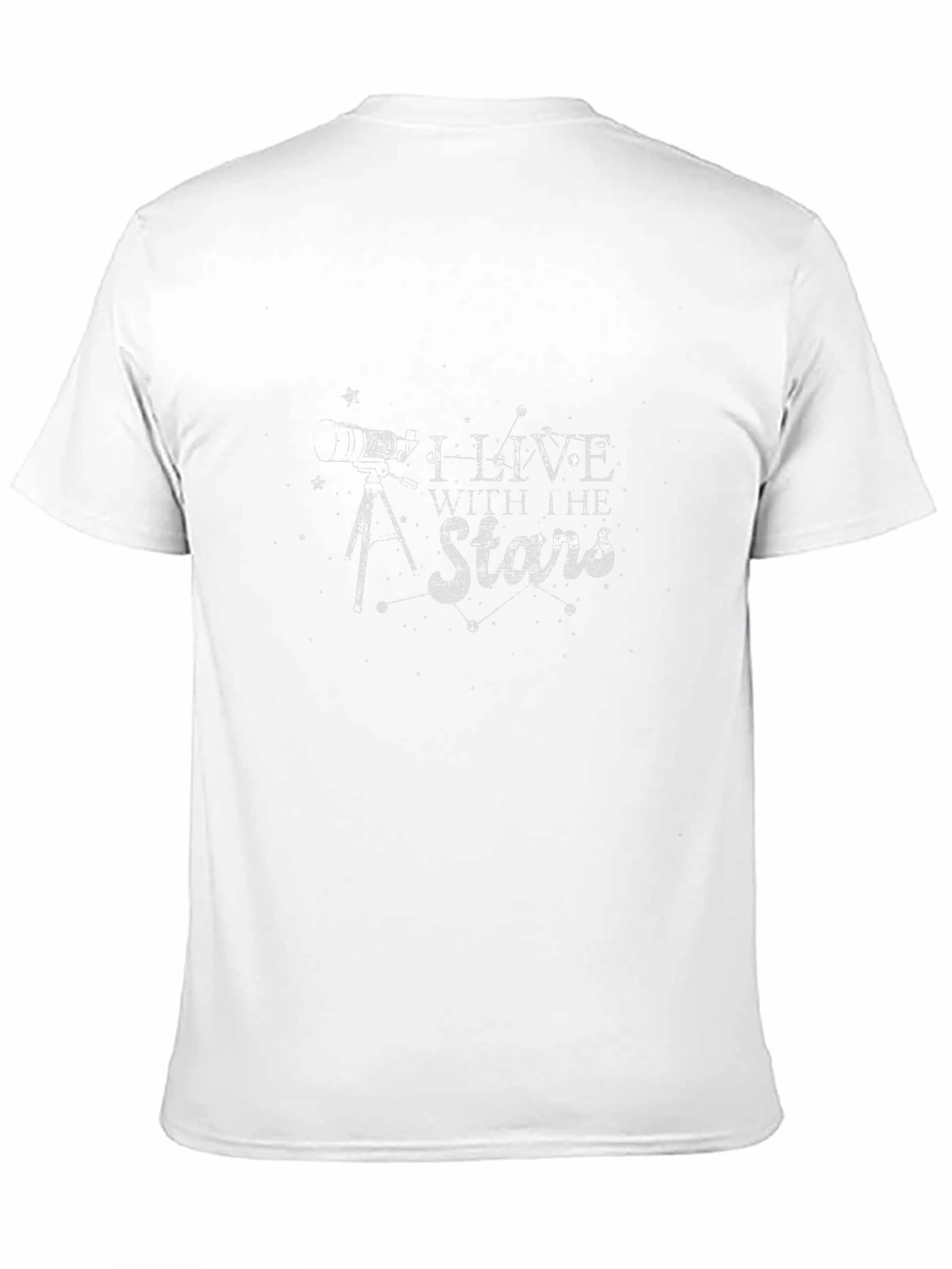 I Live With the Stars Black Graphic Tee