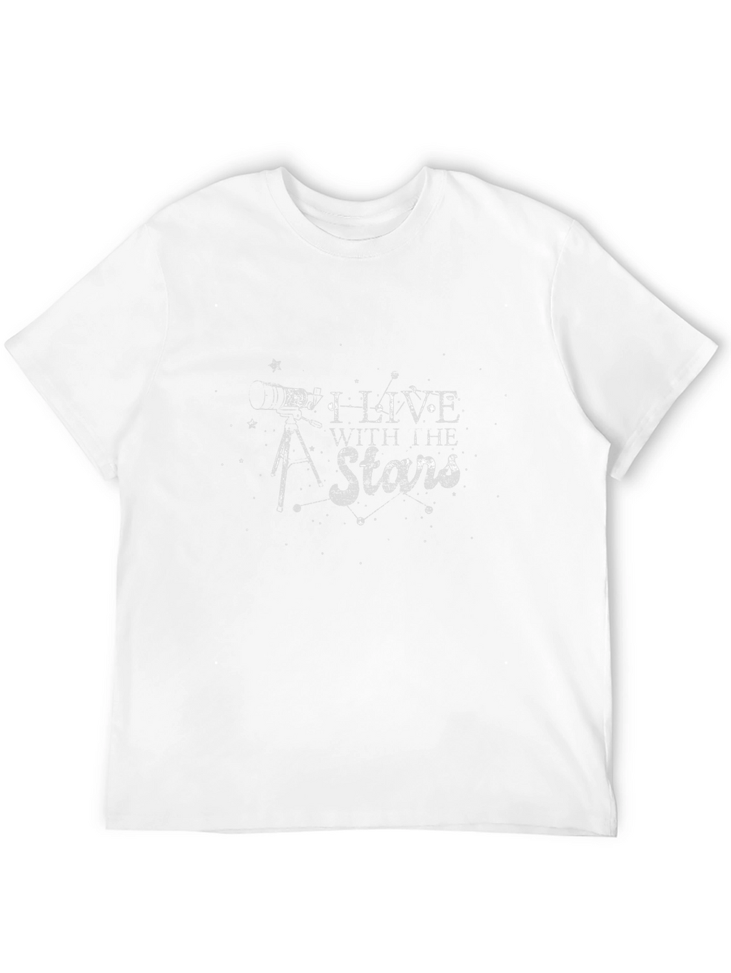 I Live With the Stars Black Graphic Tee