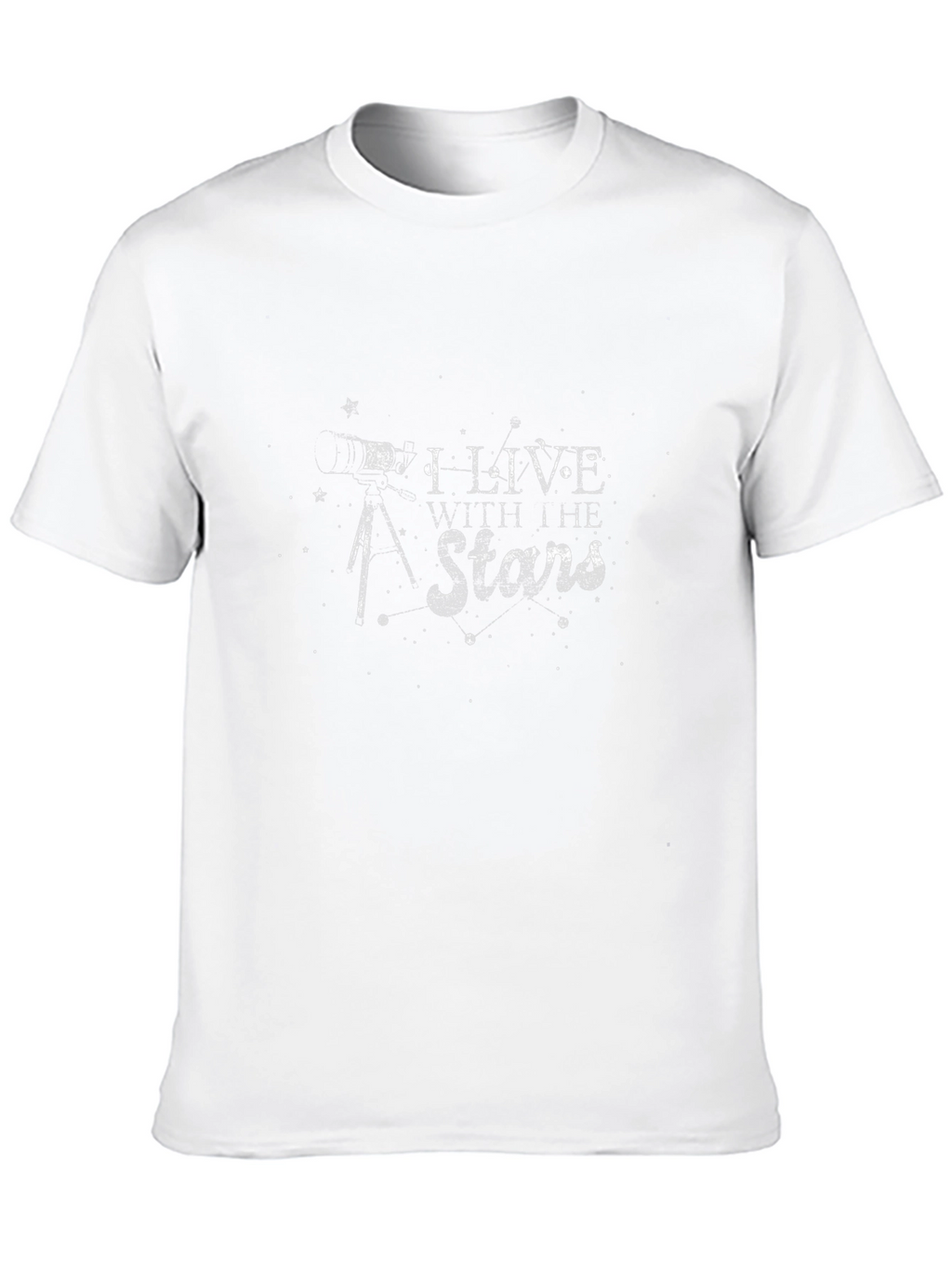 I Live With the Stars Black Graphic Tee