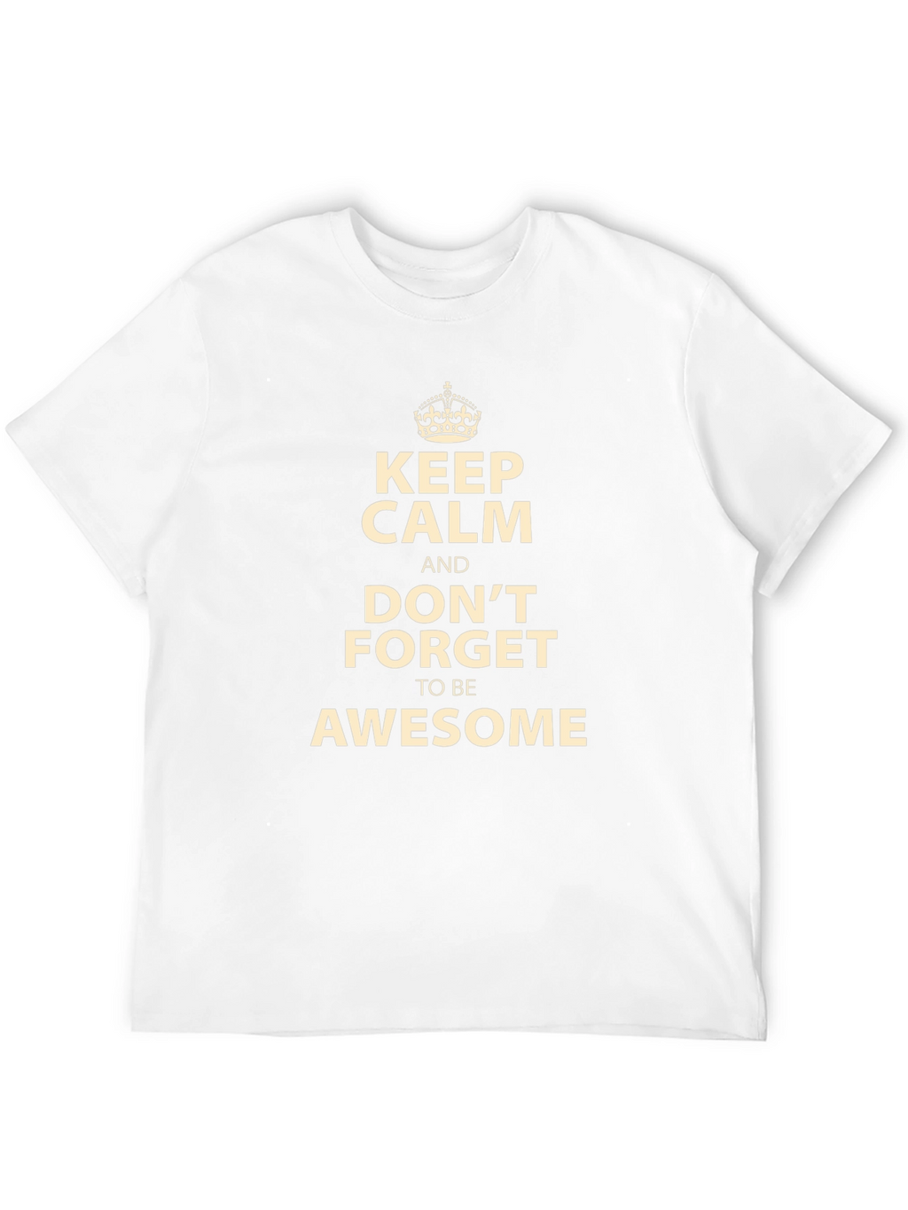 Keep Calm and Be Awesome Black T-Shirt