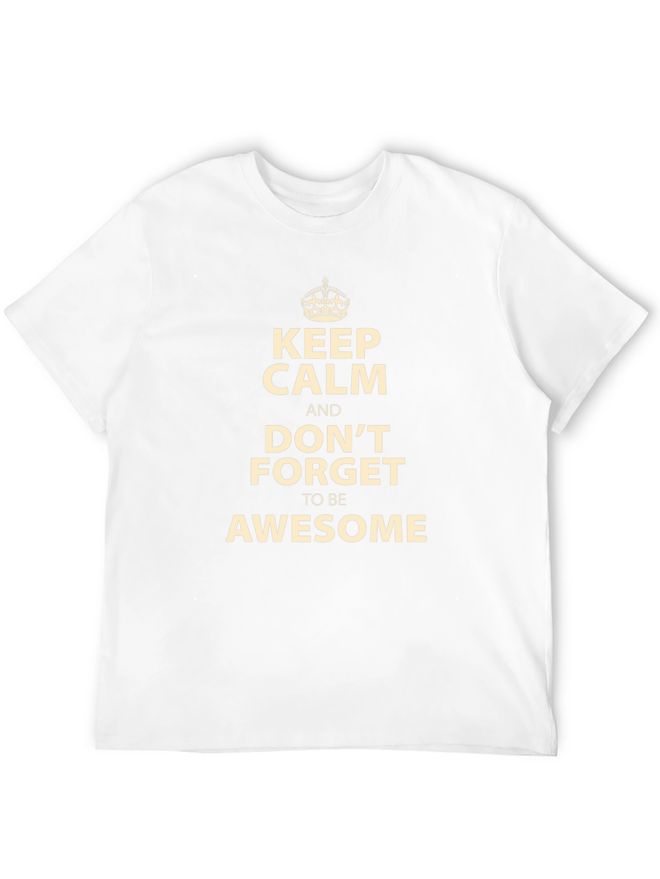 Keep Calm and Be Awesome Black T-Shirt