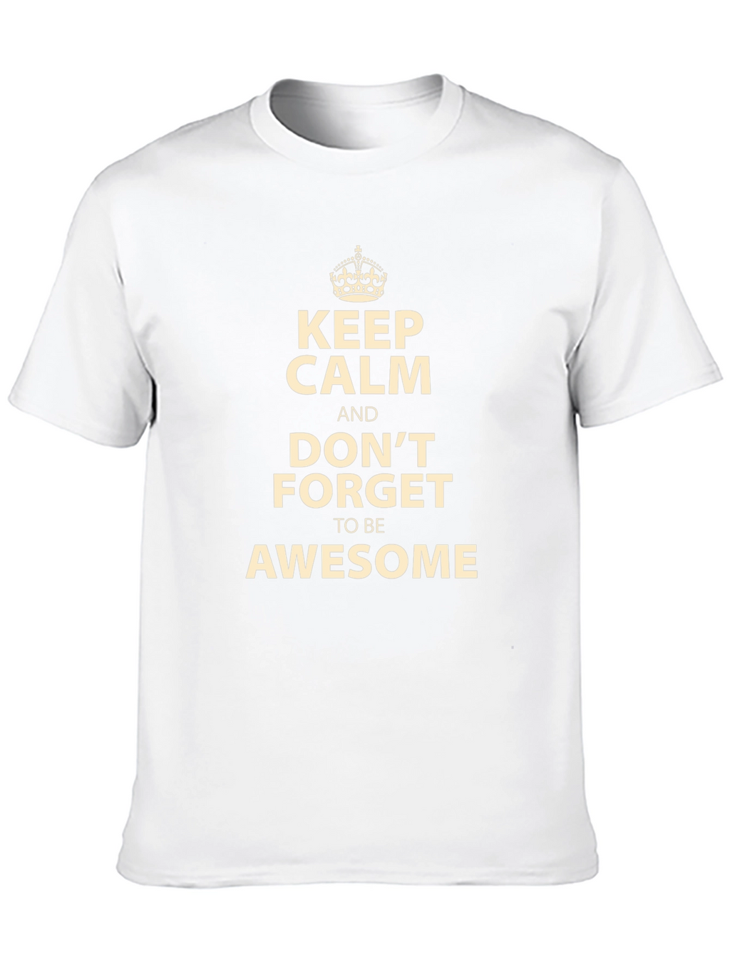 Keep Calm and Be Awesome Black T-Shirt