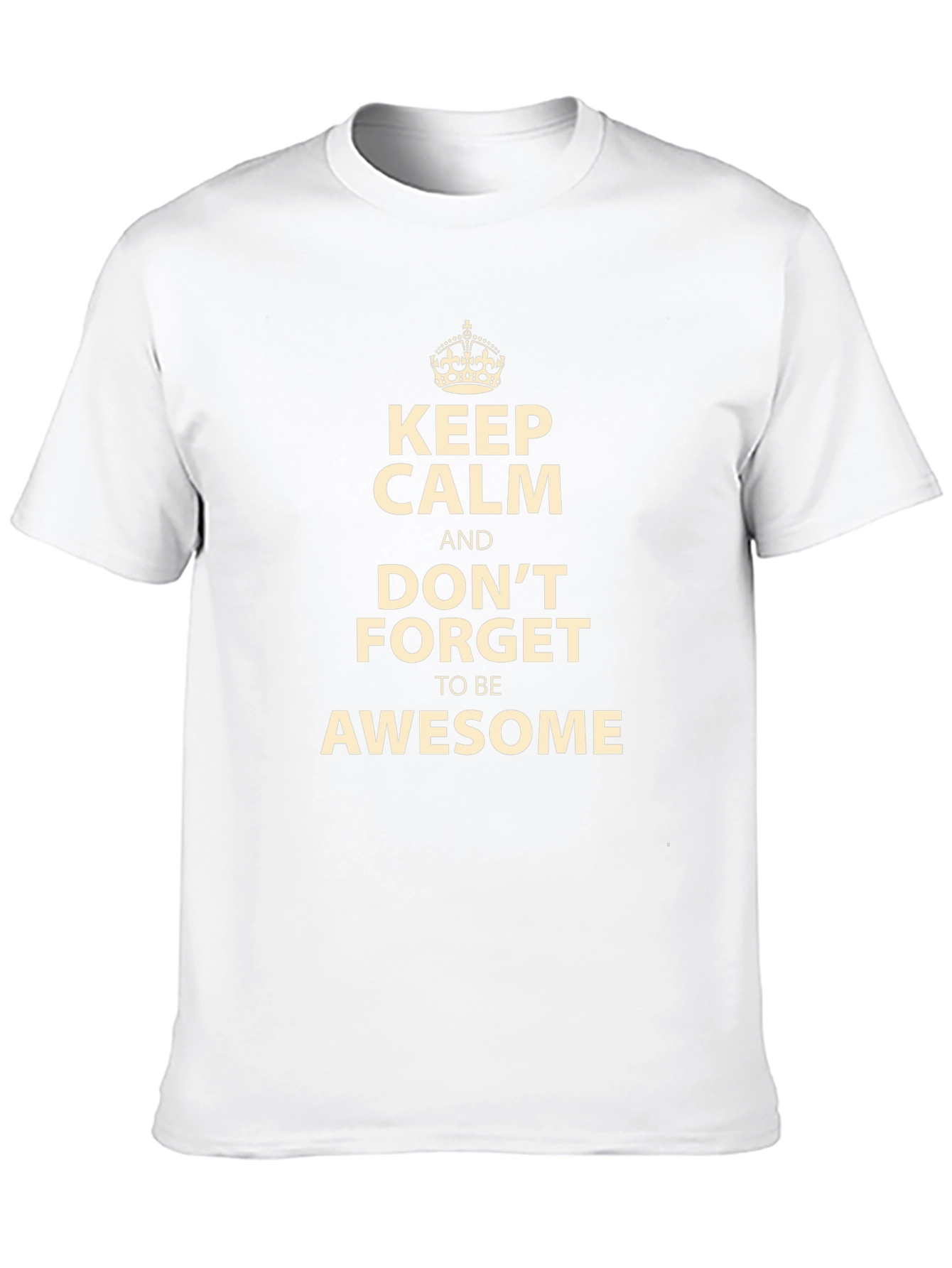 Keep Calm and Be Awesome Black T-Shirt