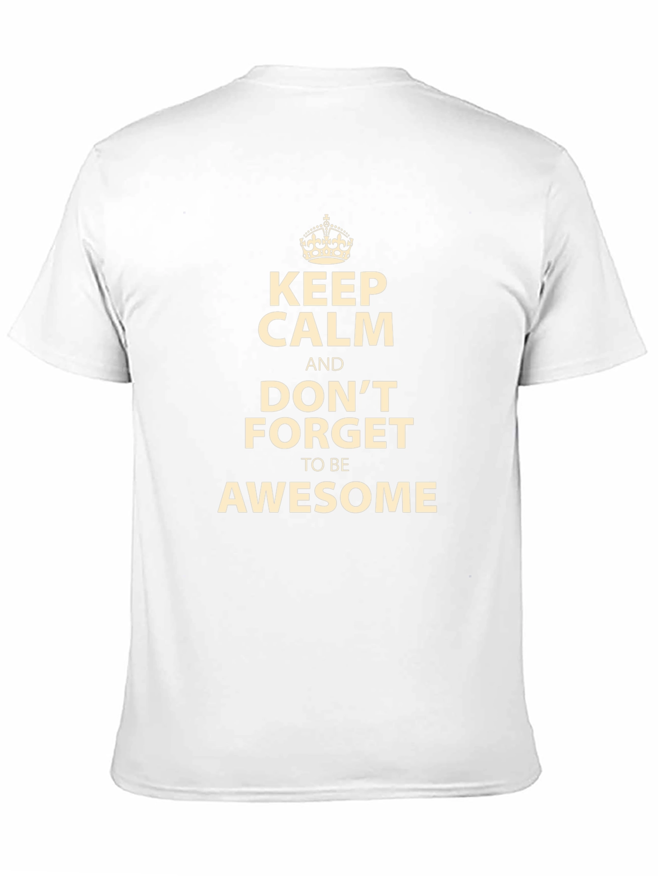 Keep Calm and Be Awesome Black T-Shirt