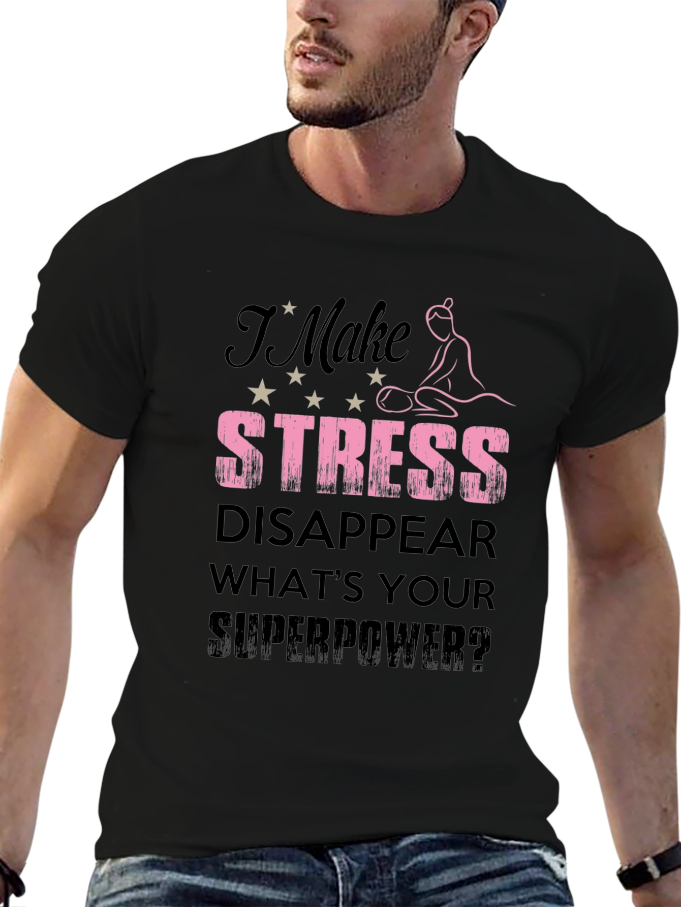 Stress Disappear T-Shirt | Massage Therapist Gift