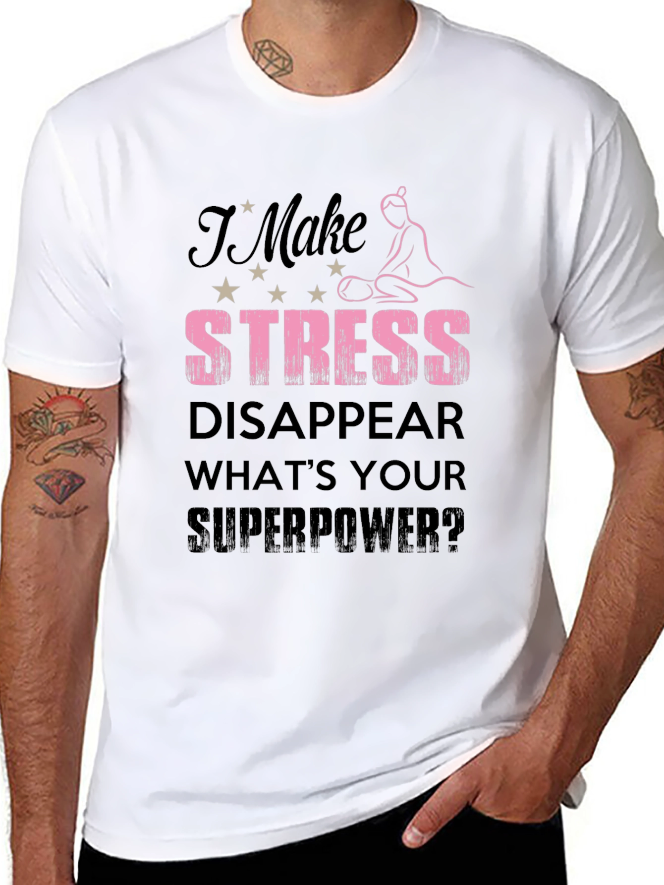 Stress Disappear T-Shirt | Massage Therapist Gift