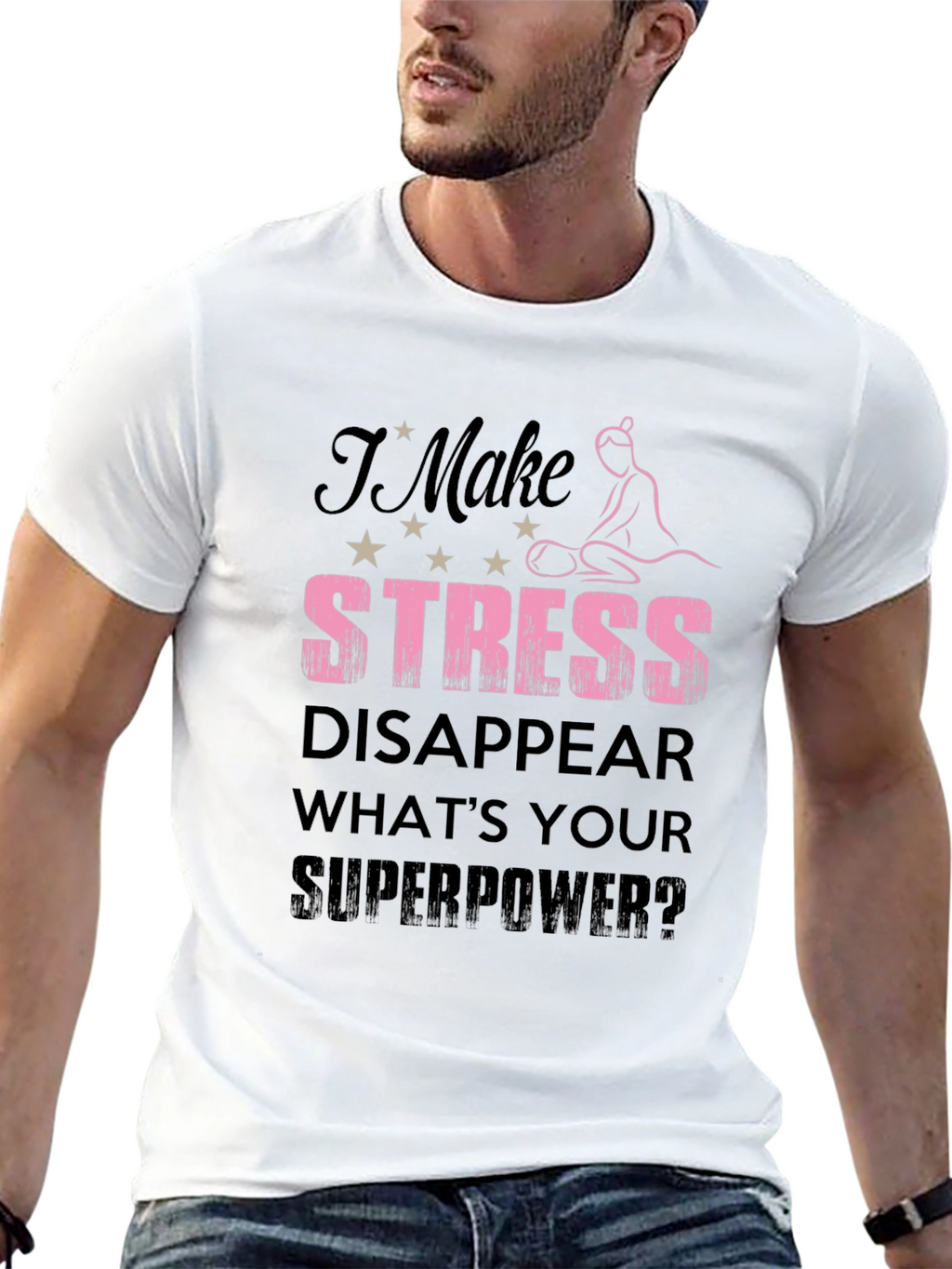 Stress Disappear T-Shirt | Massage Therapist Gift
