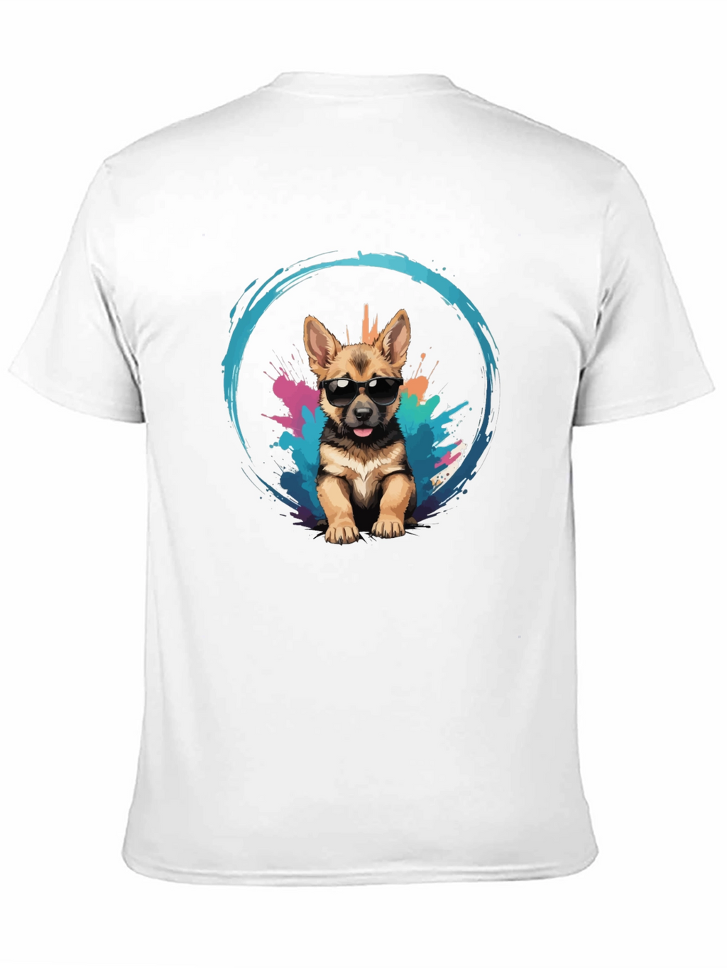 Cool Pup Tee - German Shepherd with Sunglasses