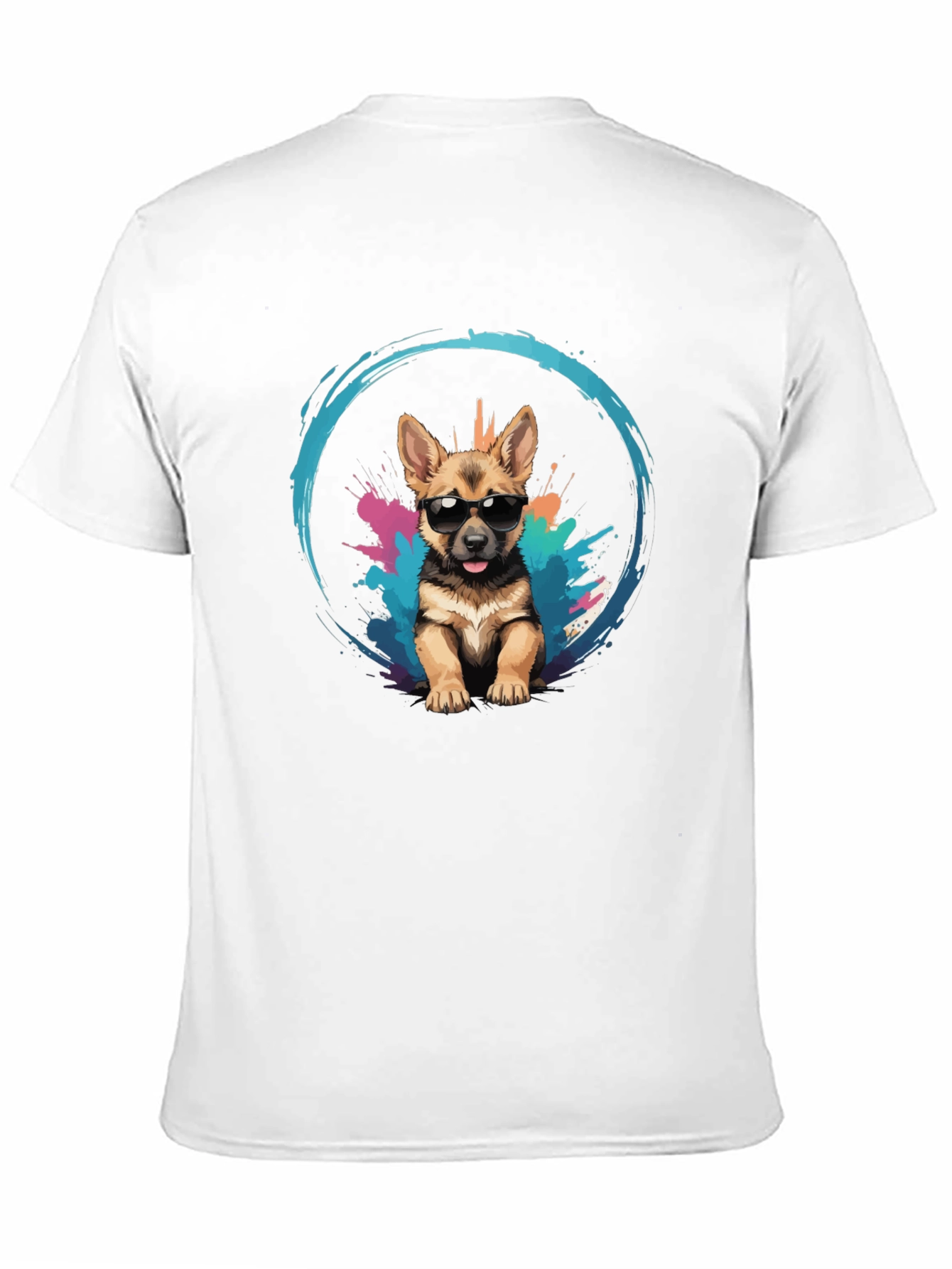 Cool Pup Tee - German Shepherd with Sunglasses