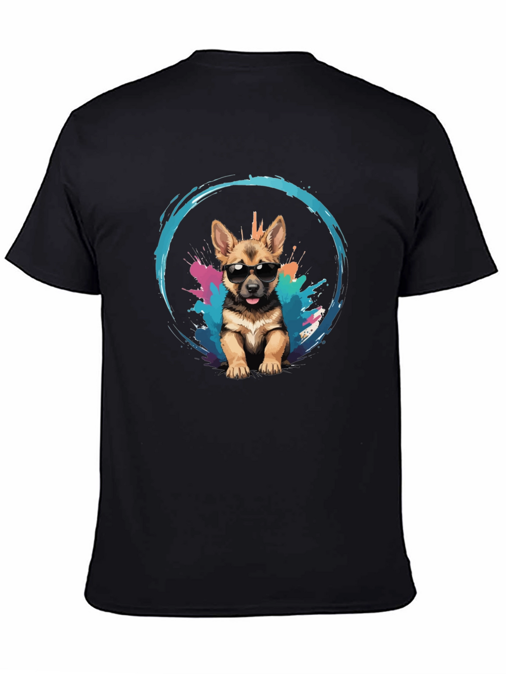 Cool Pup Tee - German Shepherd with Sunglasses