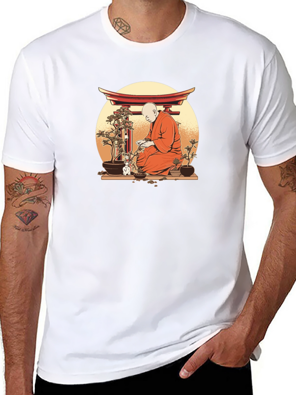 Zen Monk Bonsai T-Shirt