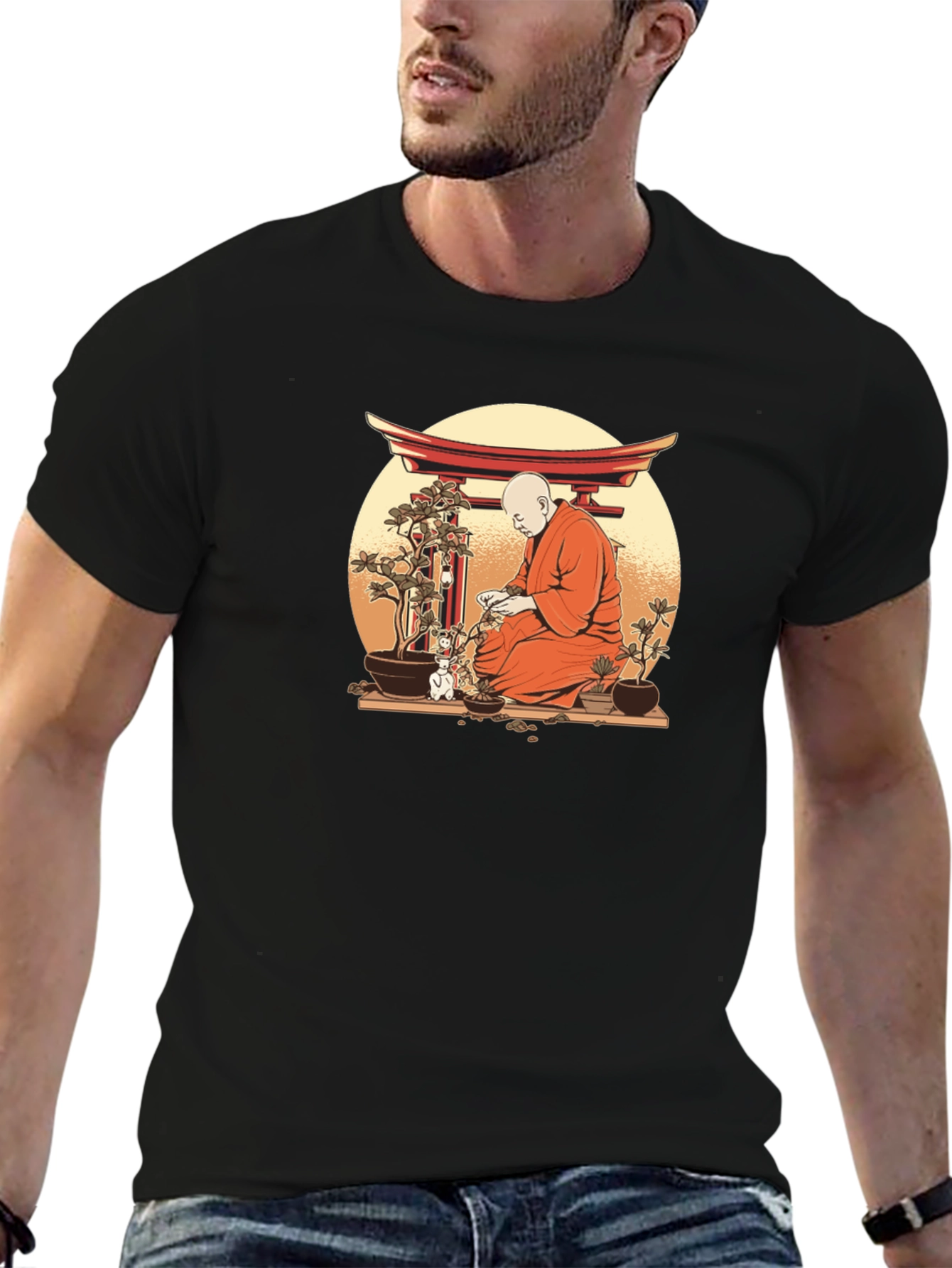 Zen Monk Bonsai T-Shirt