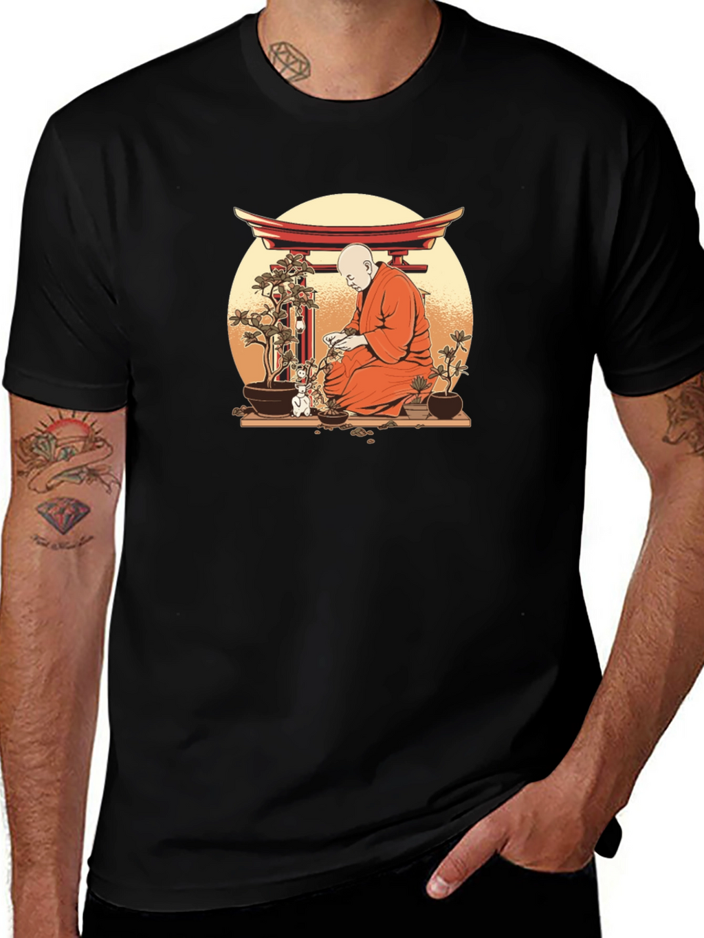 Zen Monk Bonsai T-Shirt