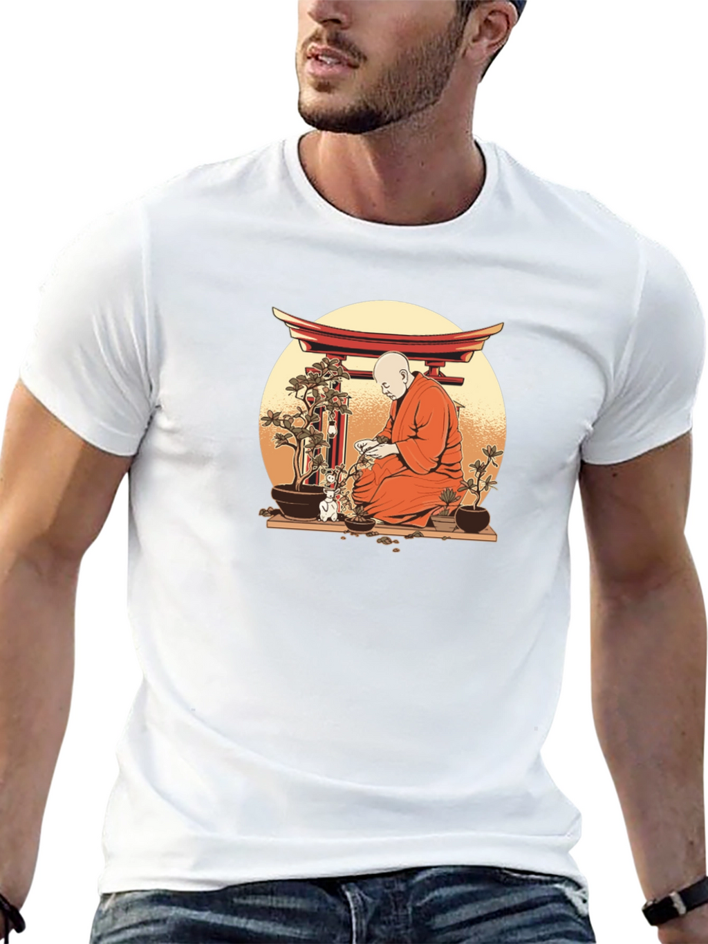 Zen Monk Bonsai T-Shirt