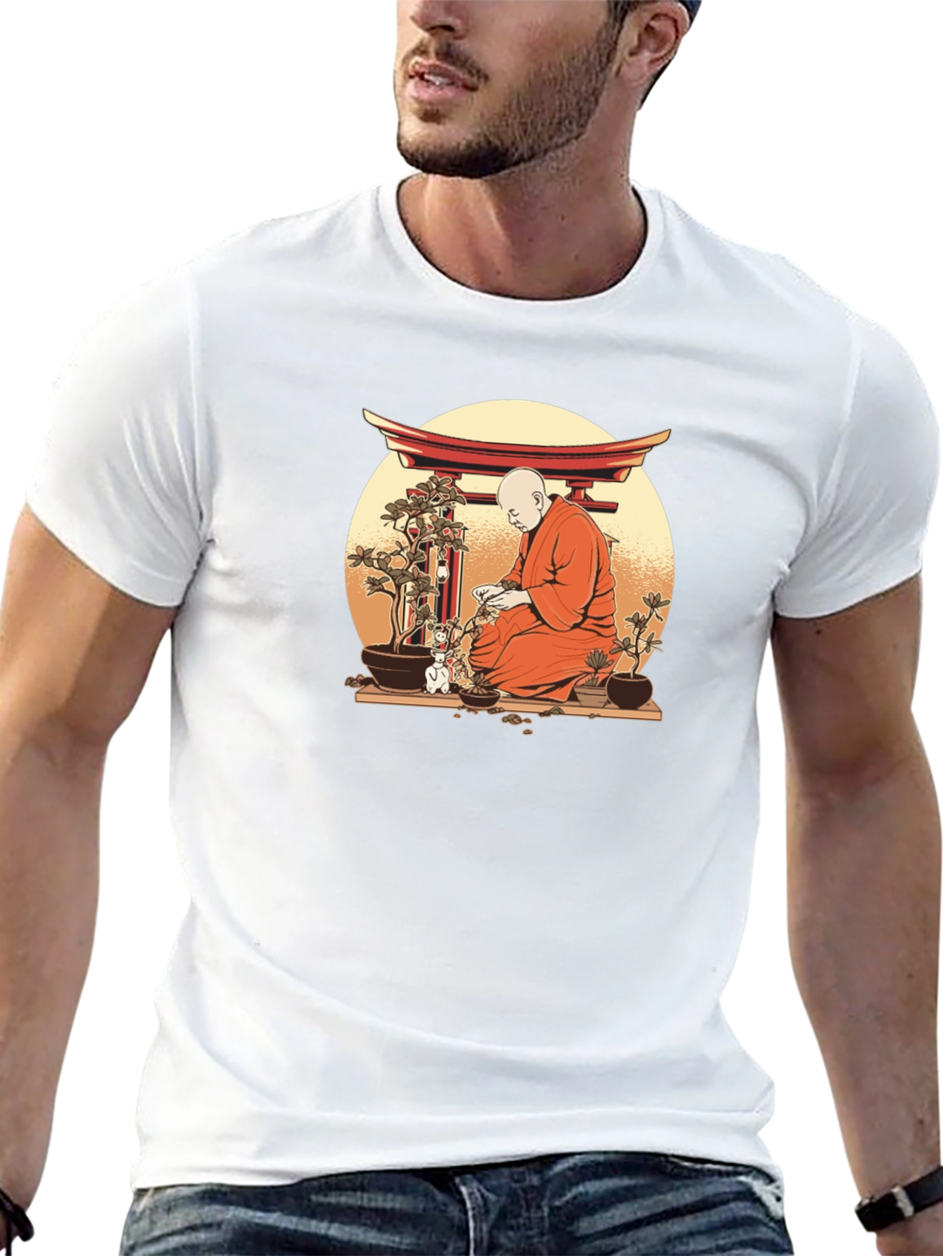 Zen Monk Bonsai T-Shirt
