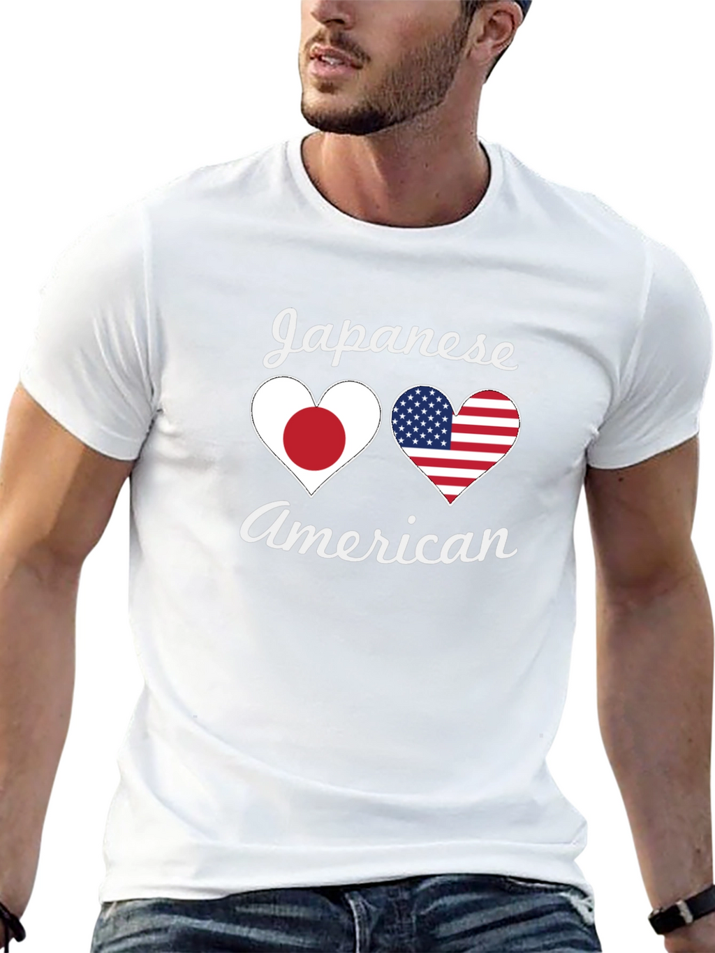 Japanese American Heart Flag T-Shirt