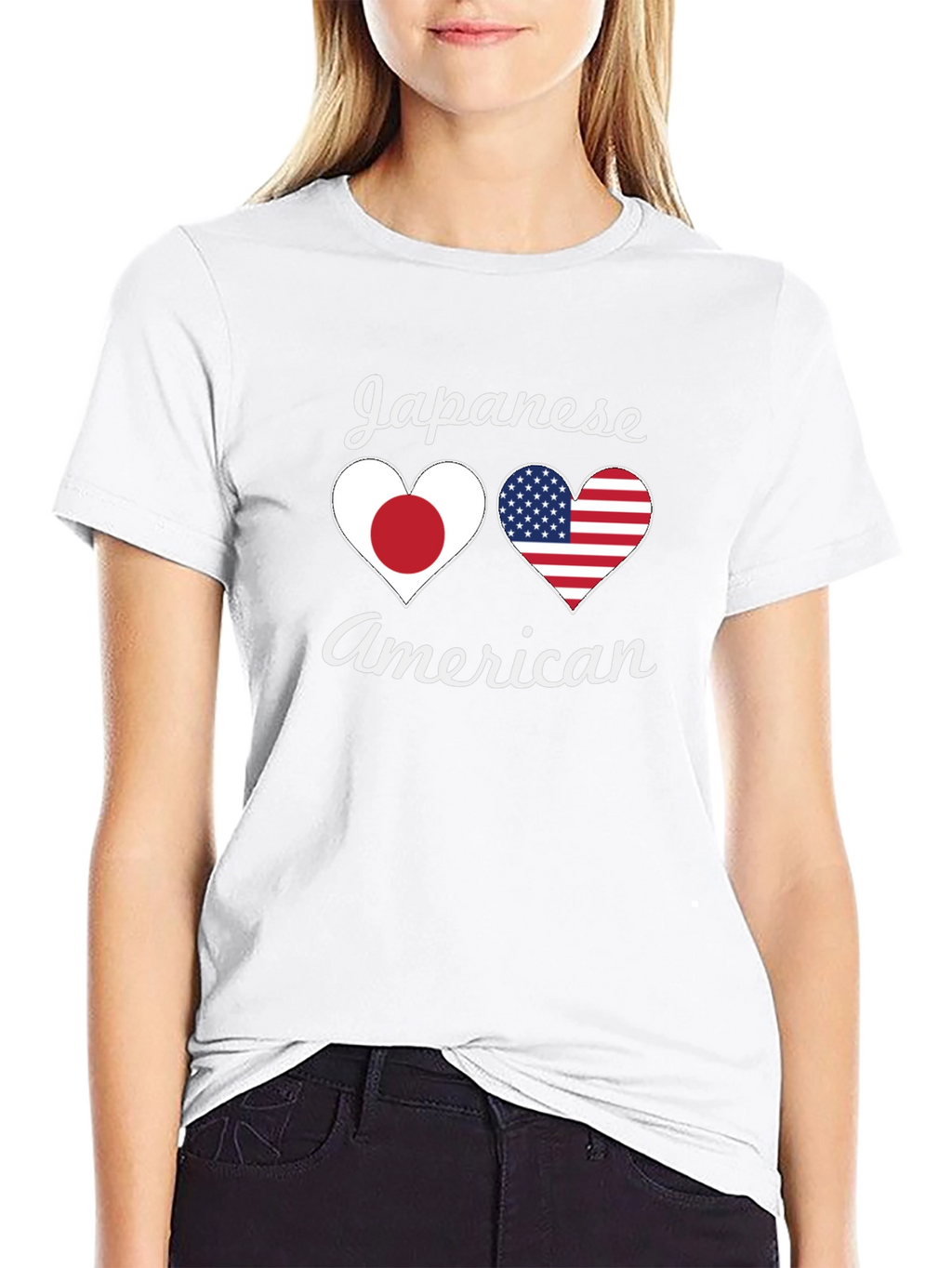 Japanese American Heart Flag T-Shirt