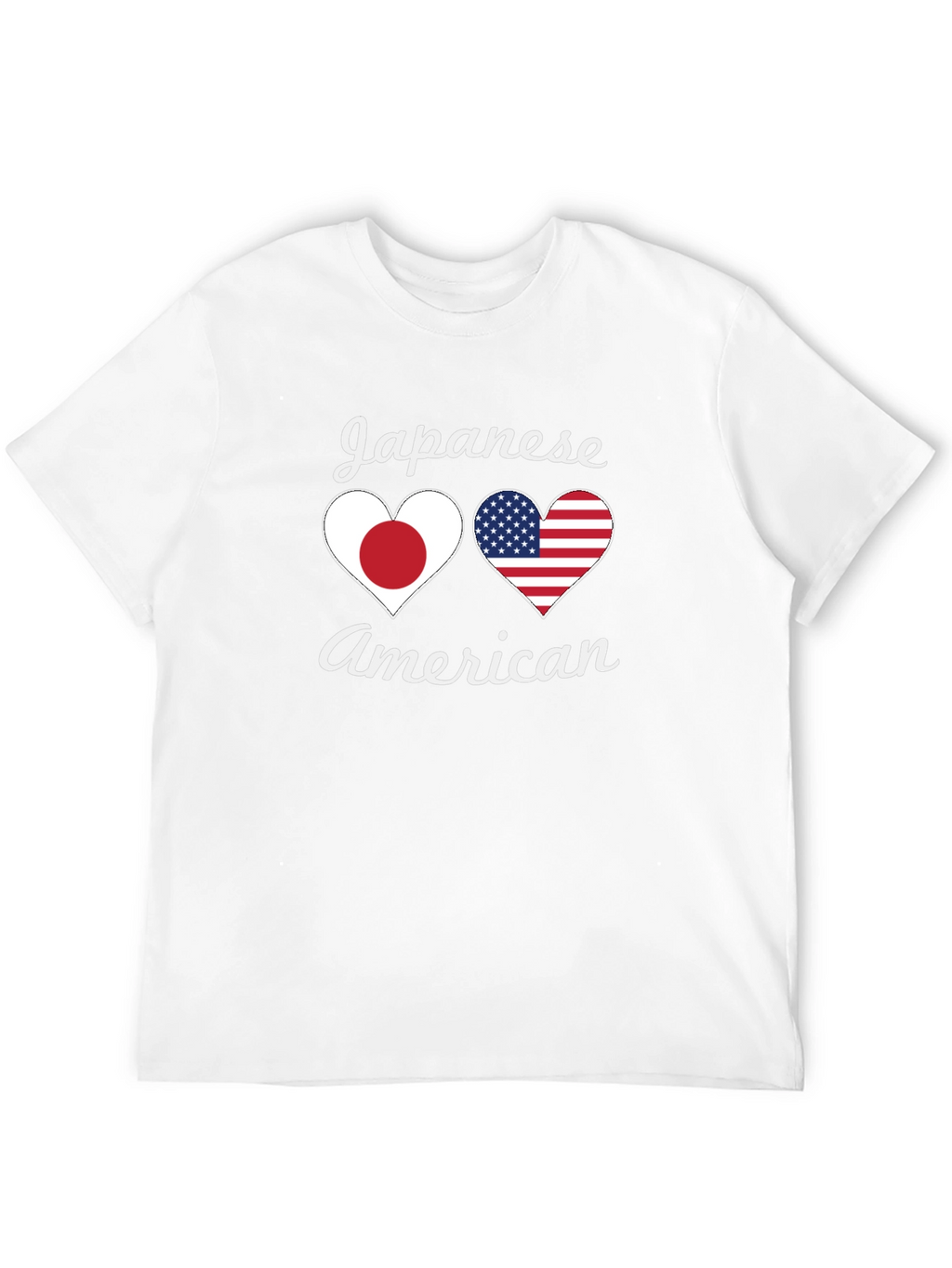 Japanese American Heart Flag T-Shirt