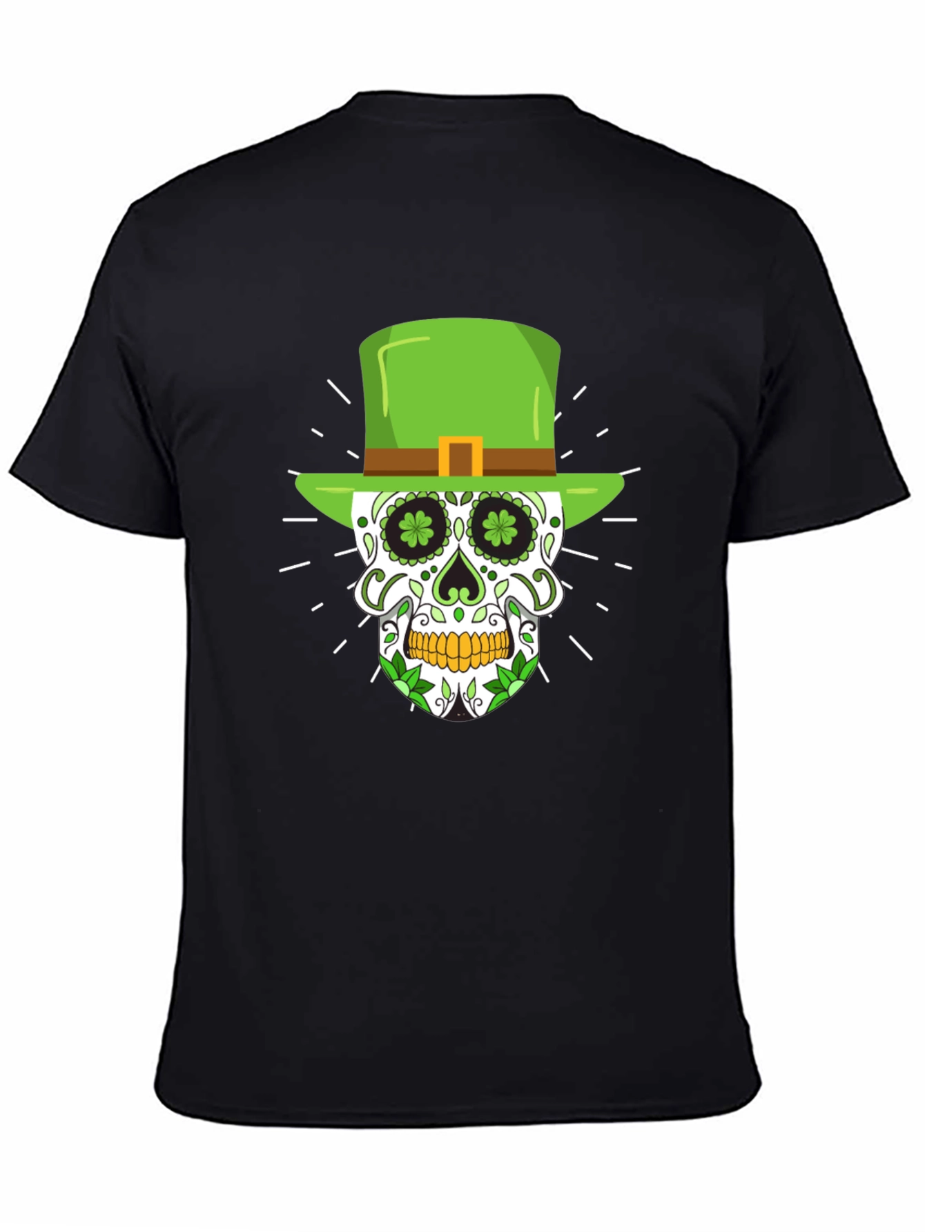 St. Patricks Day Skull Graphic Tee