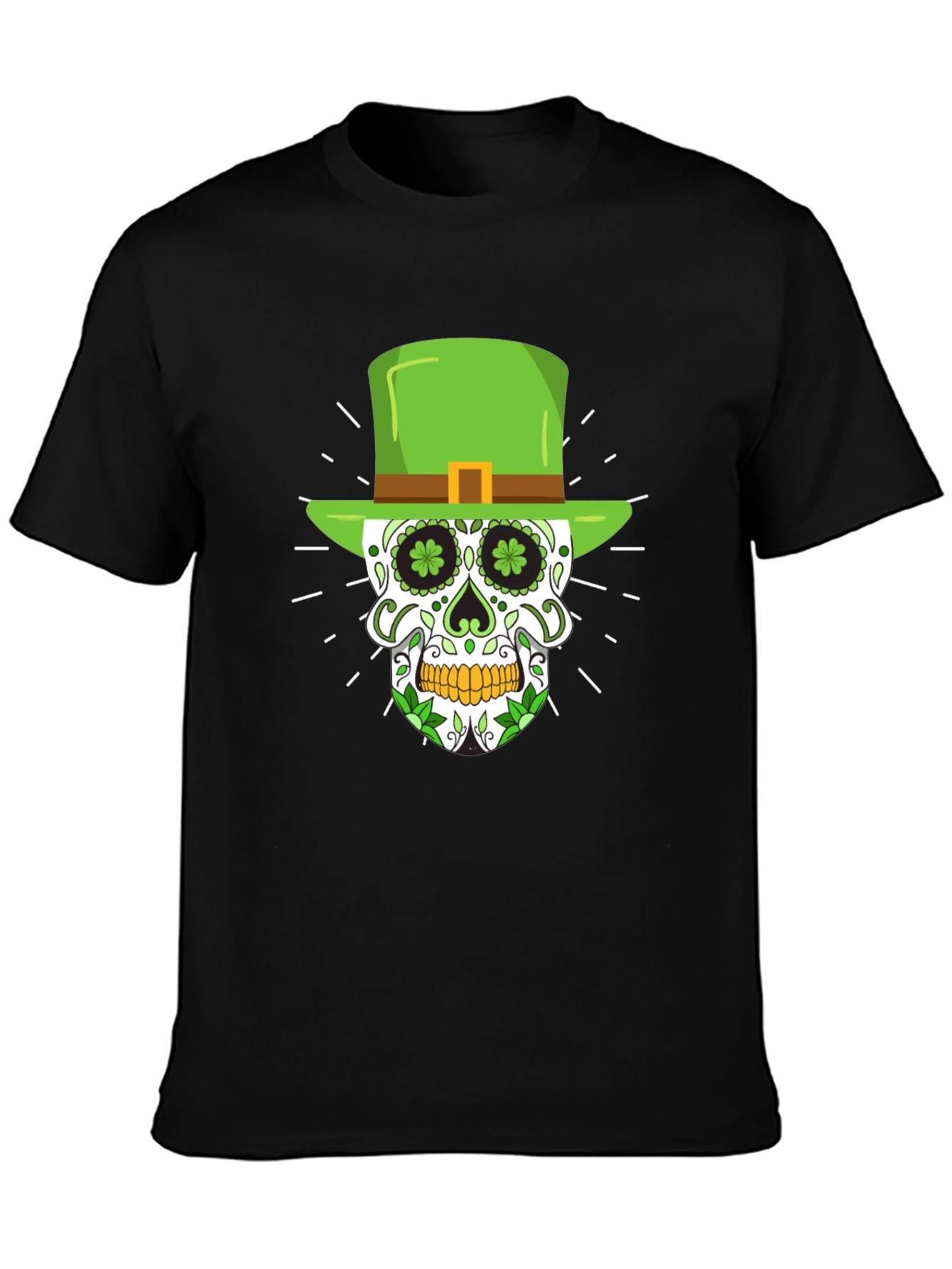 St. Patricks Day Skull Graphic Tee