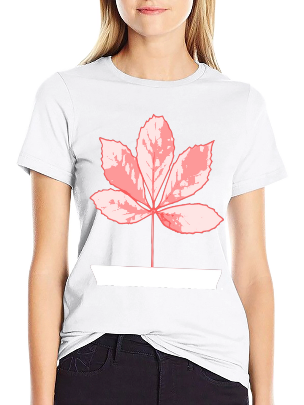 Leaf Graphic Tee - Black Casual Shirt