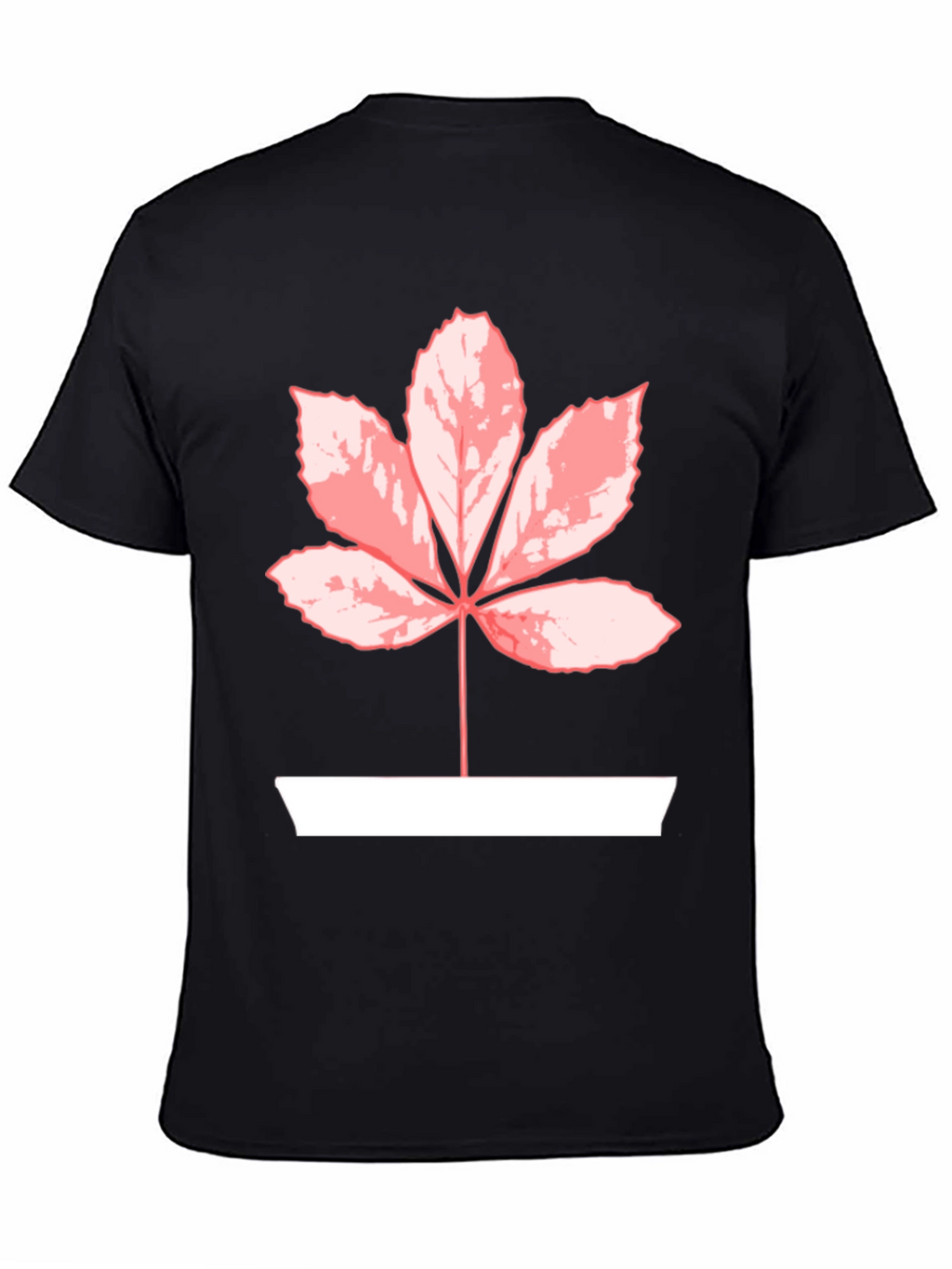 Leaf Graphic Tee - Black Casual Shirt