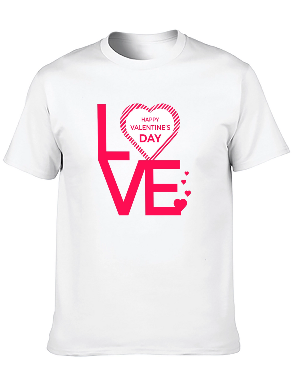 Valentines Day Love Graphic Tee - Black