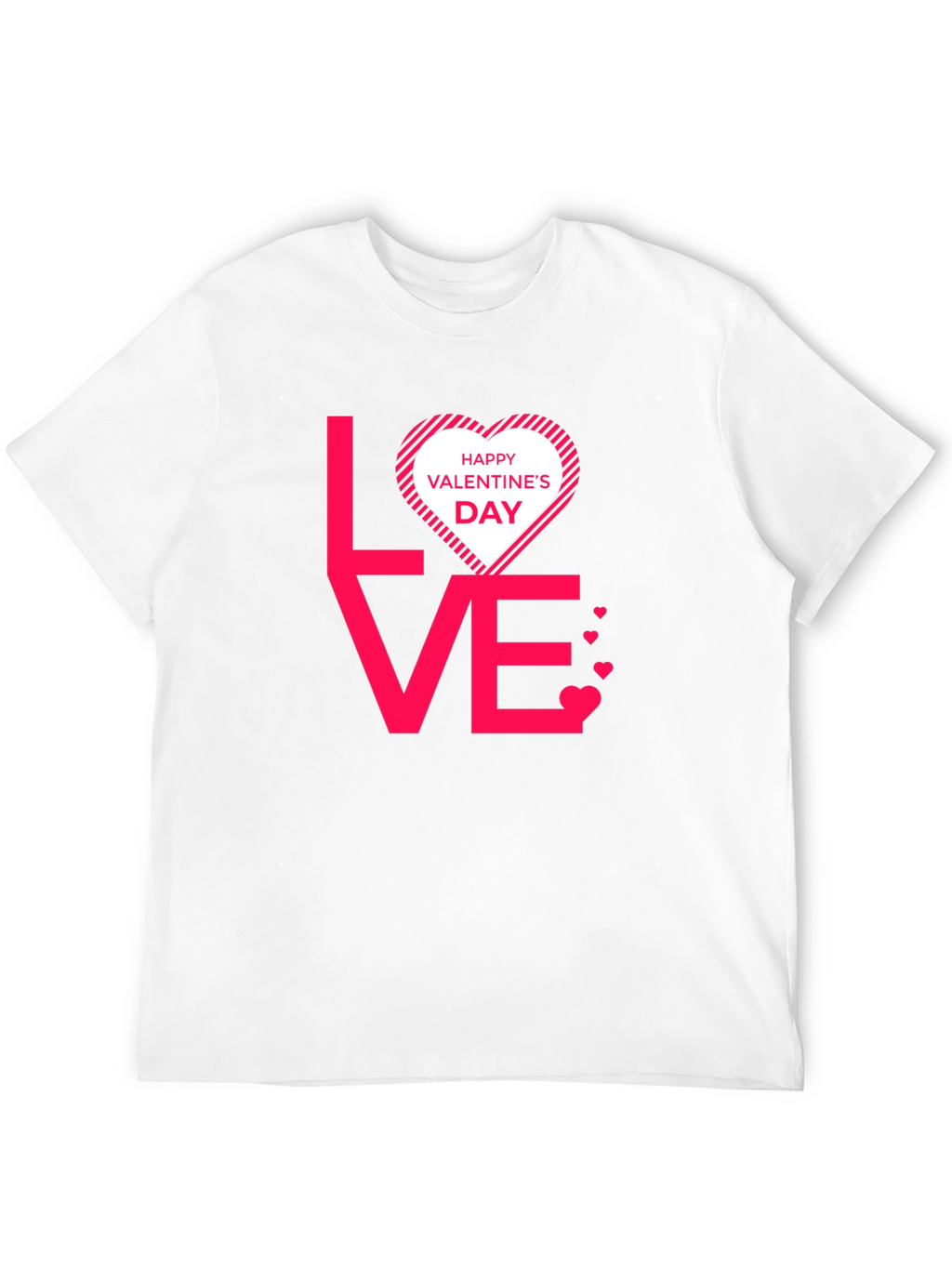 Valentines Day Love Graphic Tee - Black