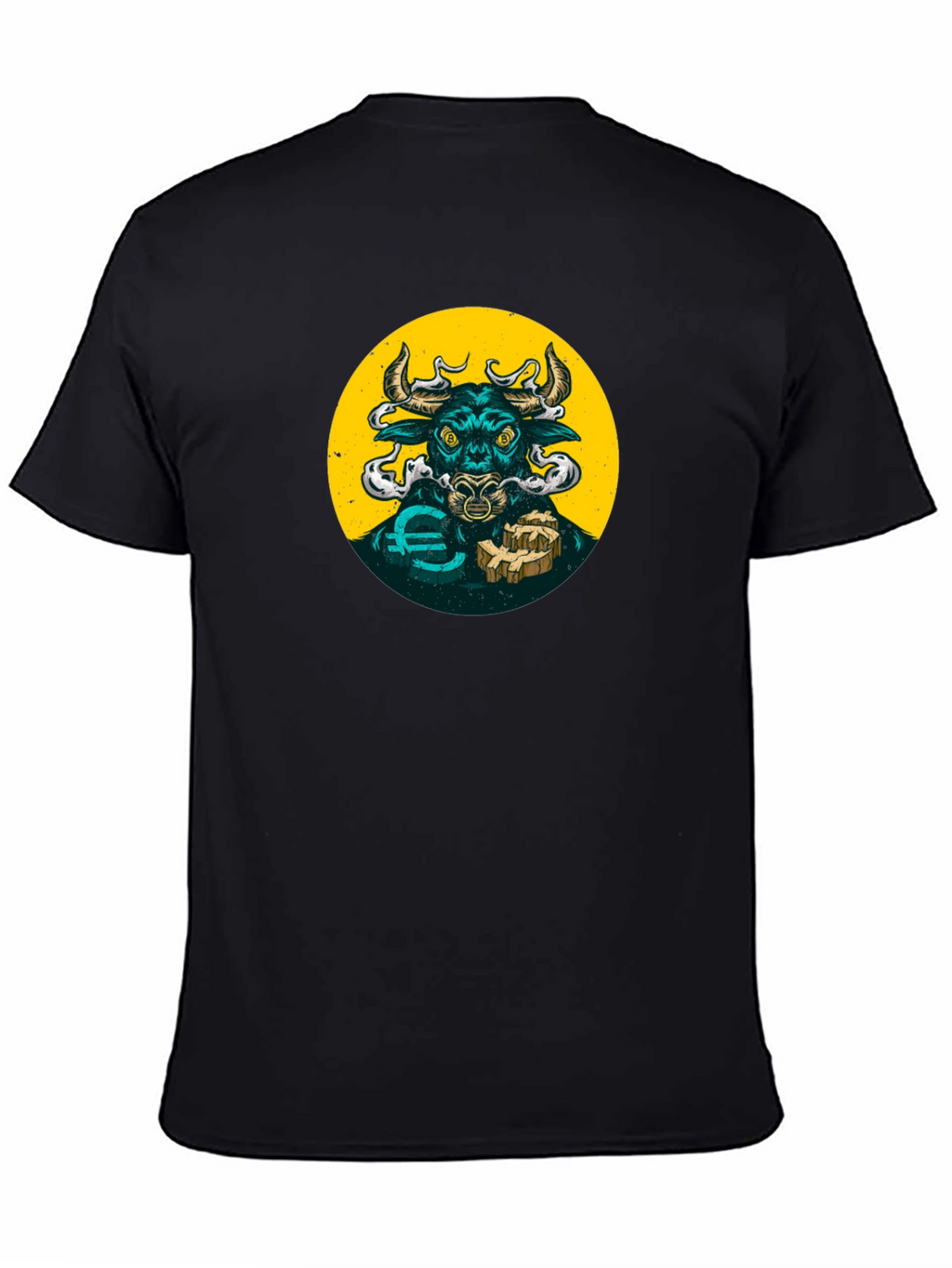 Bull Crypto T-Shirt - Black Graphic Tee
